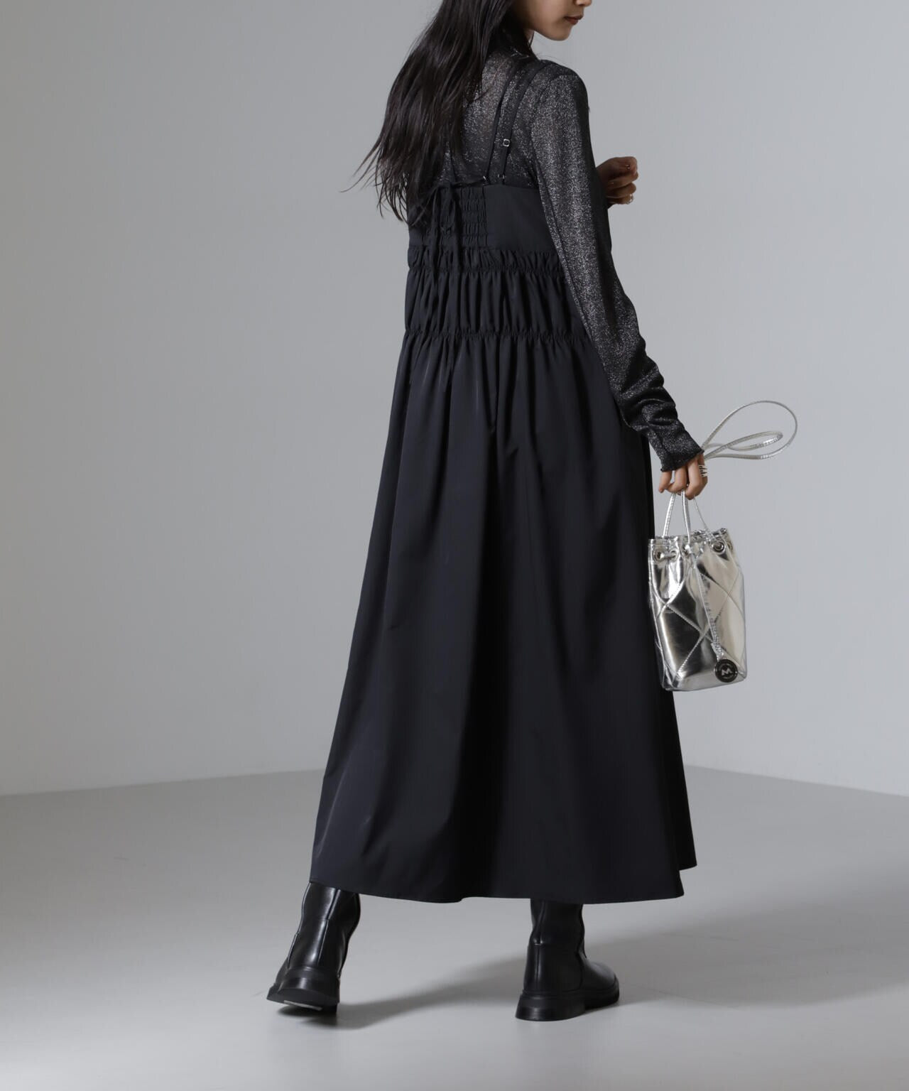 シャンブレータフタキャミワンピース 6694219326