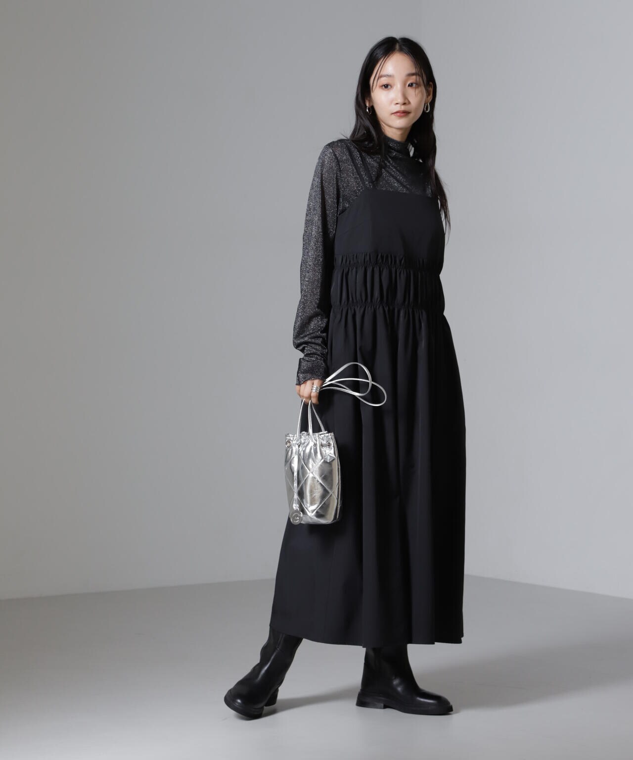 シャンブレータフタキャミワンピース 6694219326