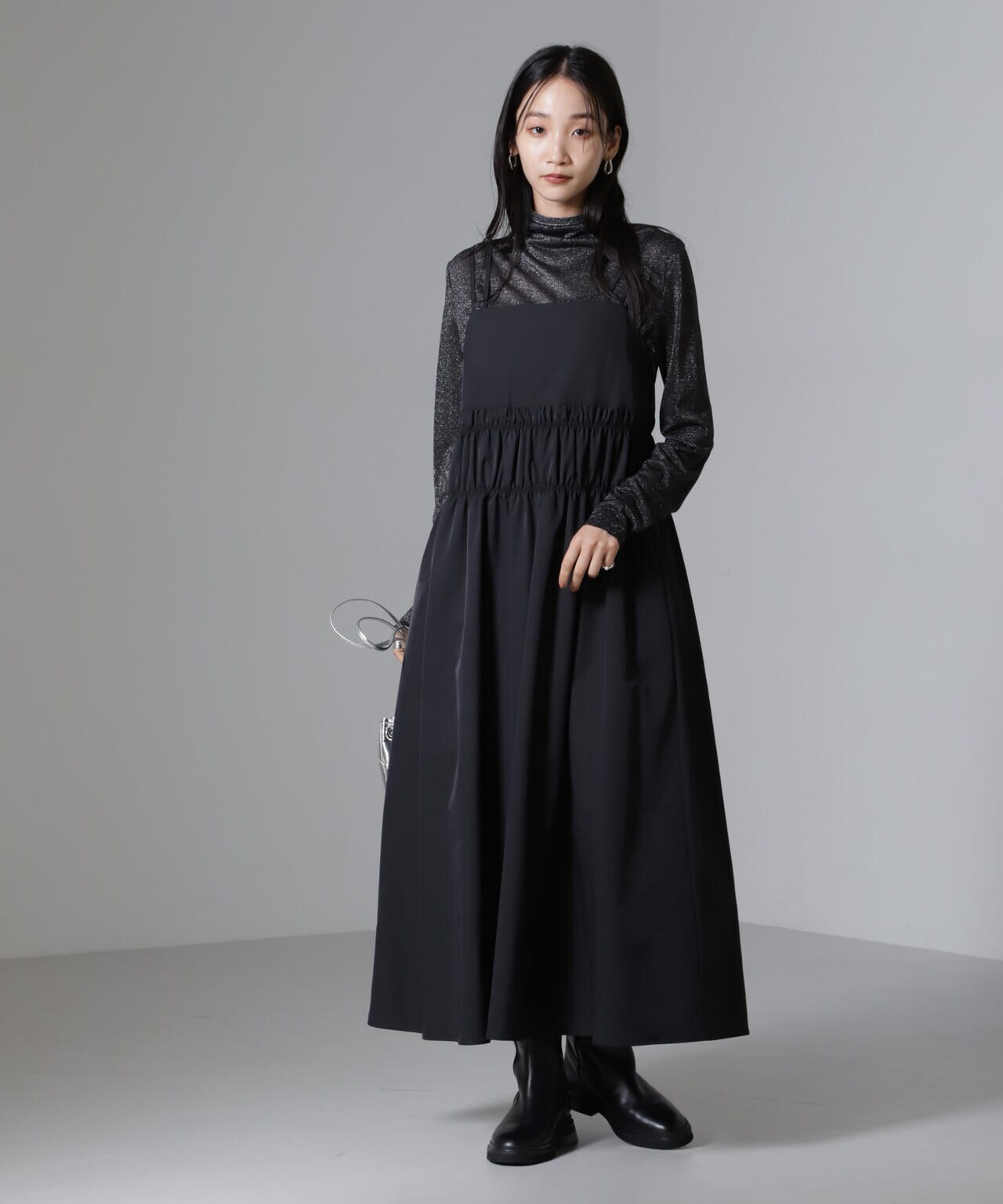 シャンブレータフタキャミワンピース 6694219326