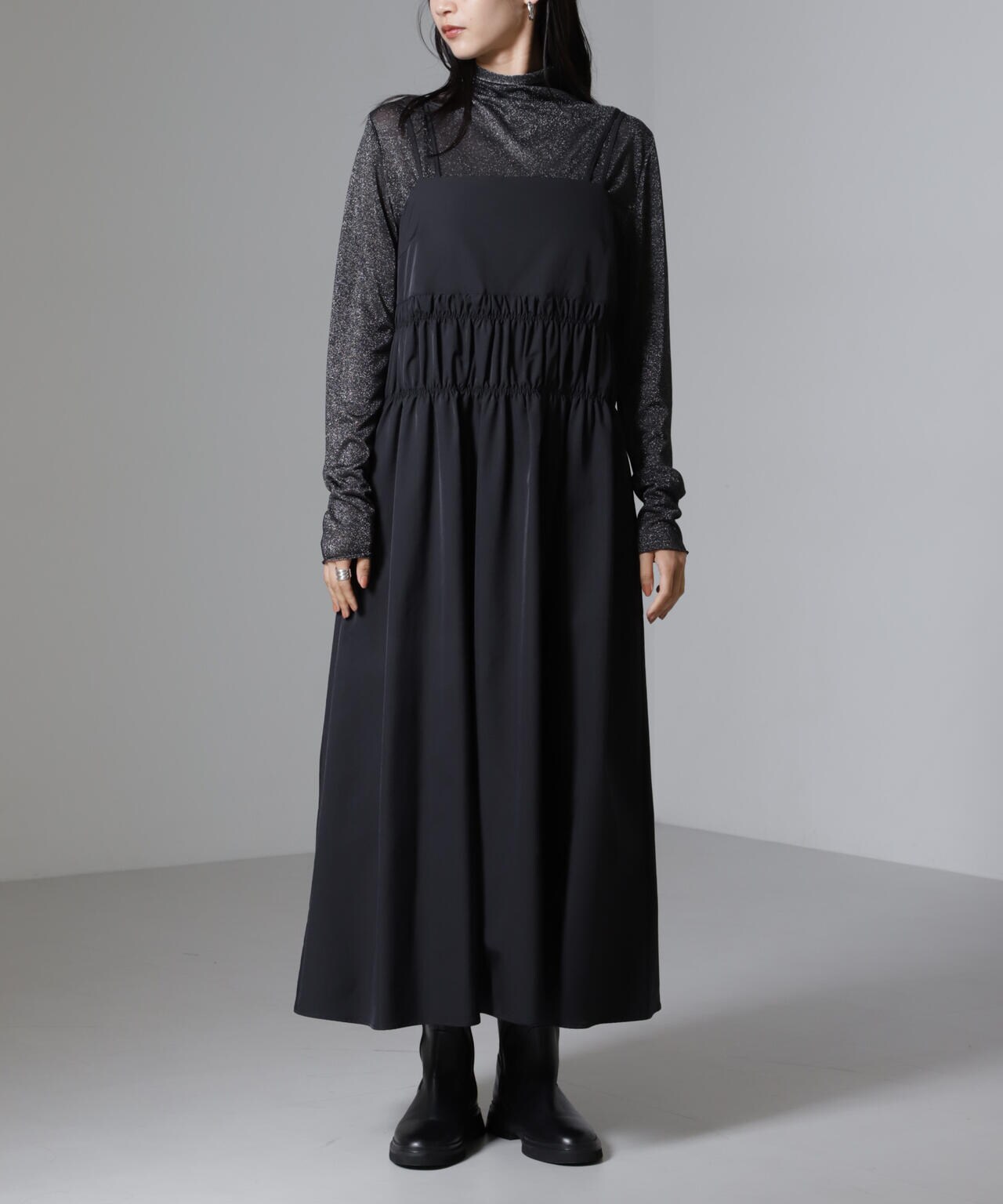 シャンブレータフタキャミワンピース 6694219326