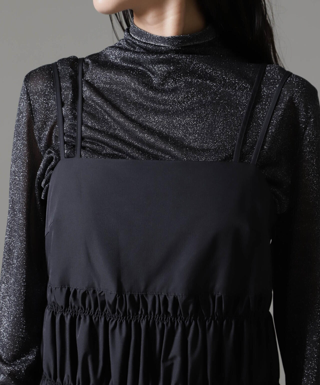 シャンブレータフタキャミワンピース 6694219326