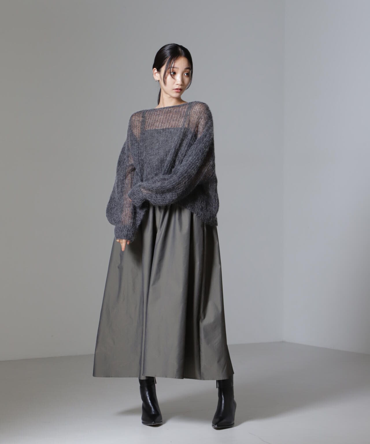 シャンブレータフタキャミワンピース 6694219326