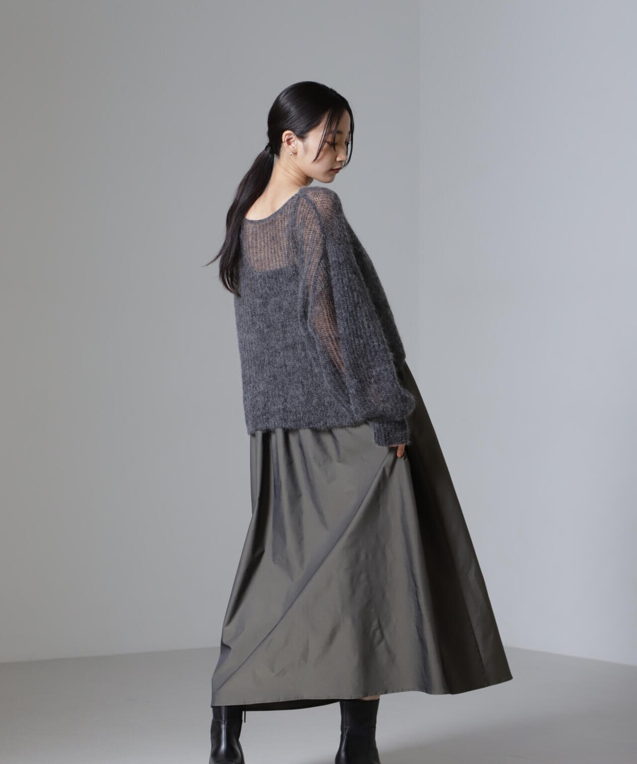 シャンブレータフタキャミワンピース 6694219326