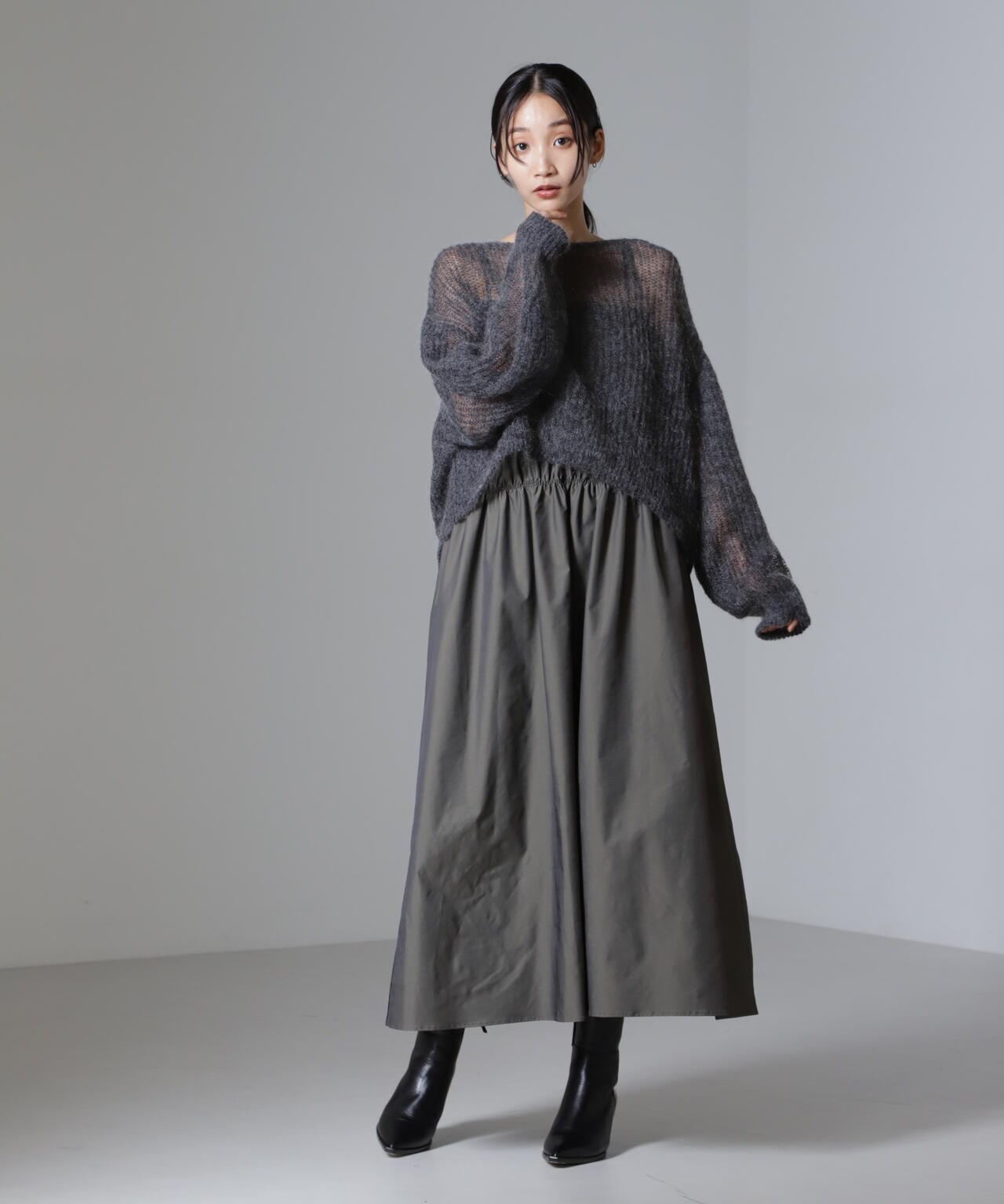 シャンブレータフタキャミワンピース 6694219326