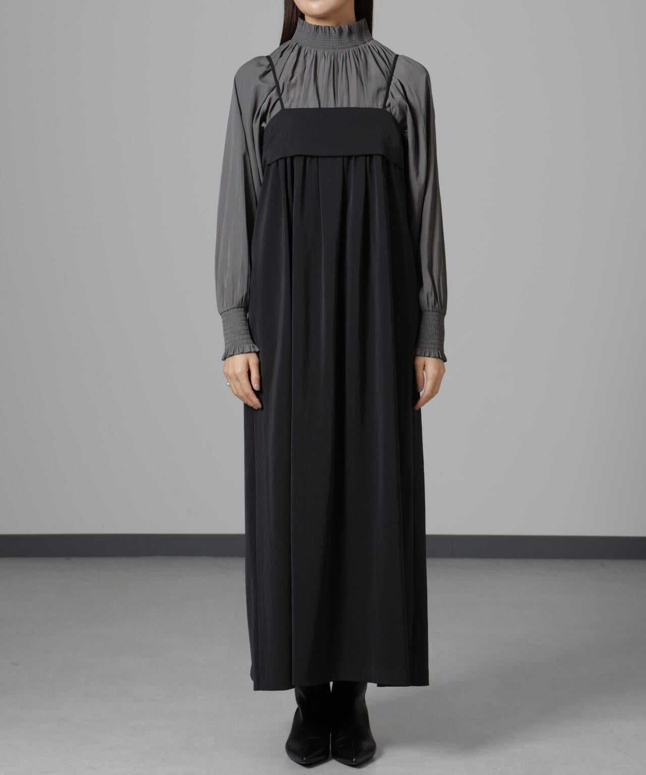 ギャザーキャミワンピース 6694219336