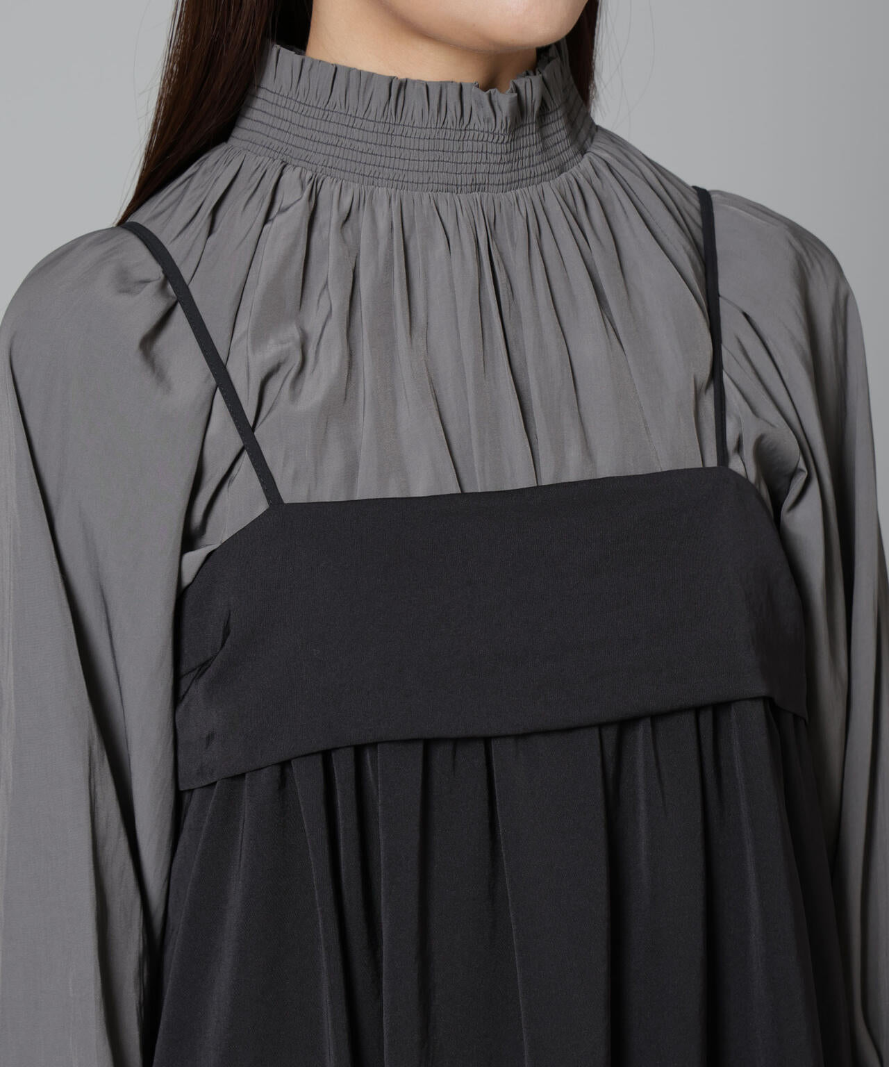 ギャザーキャミワンピース 6694219336