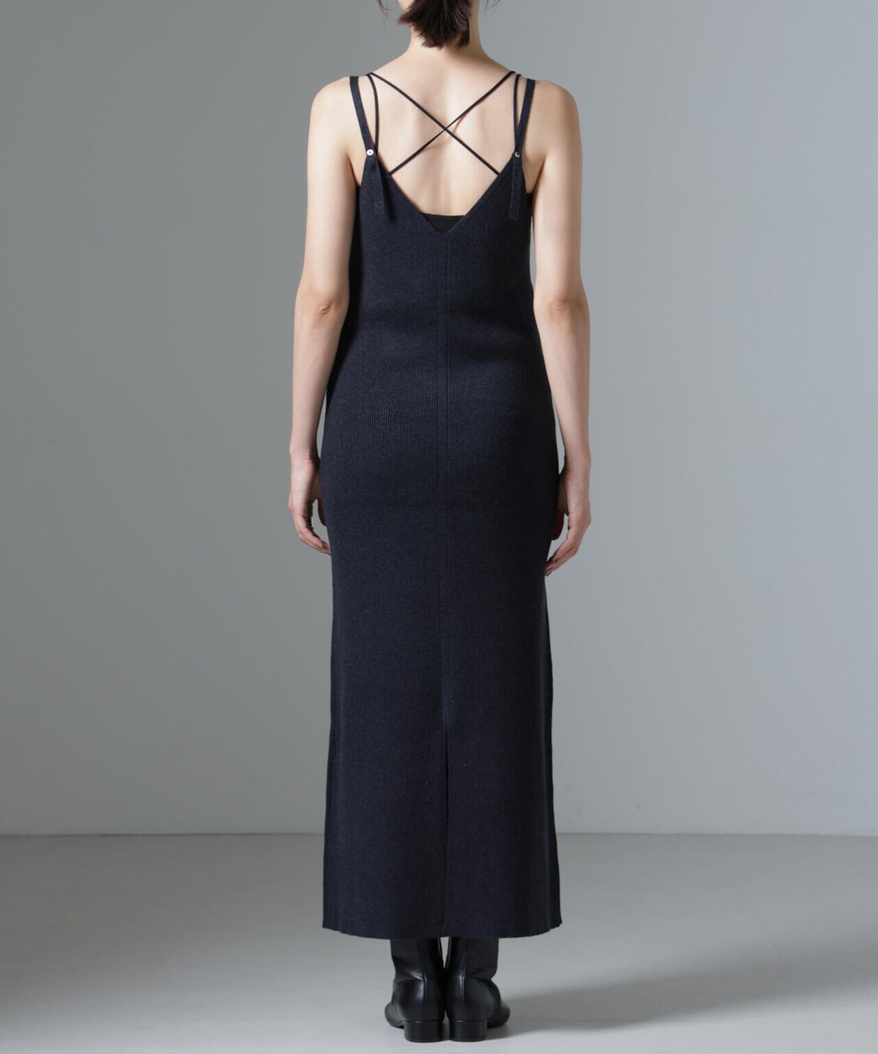 ニットキャミワンピース+ニットポロカーディガンSET 6694219340