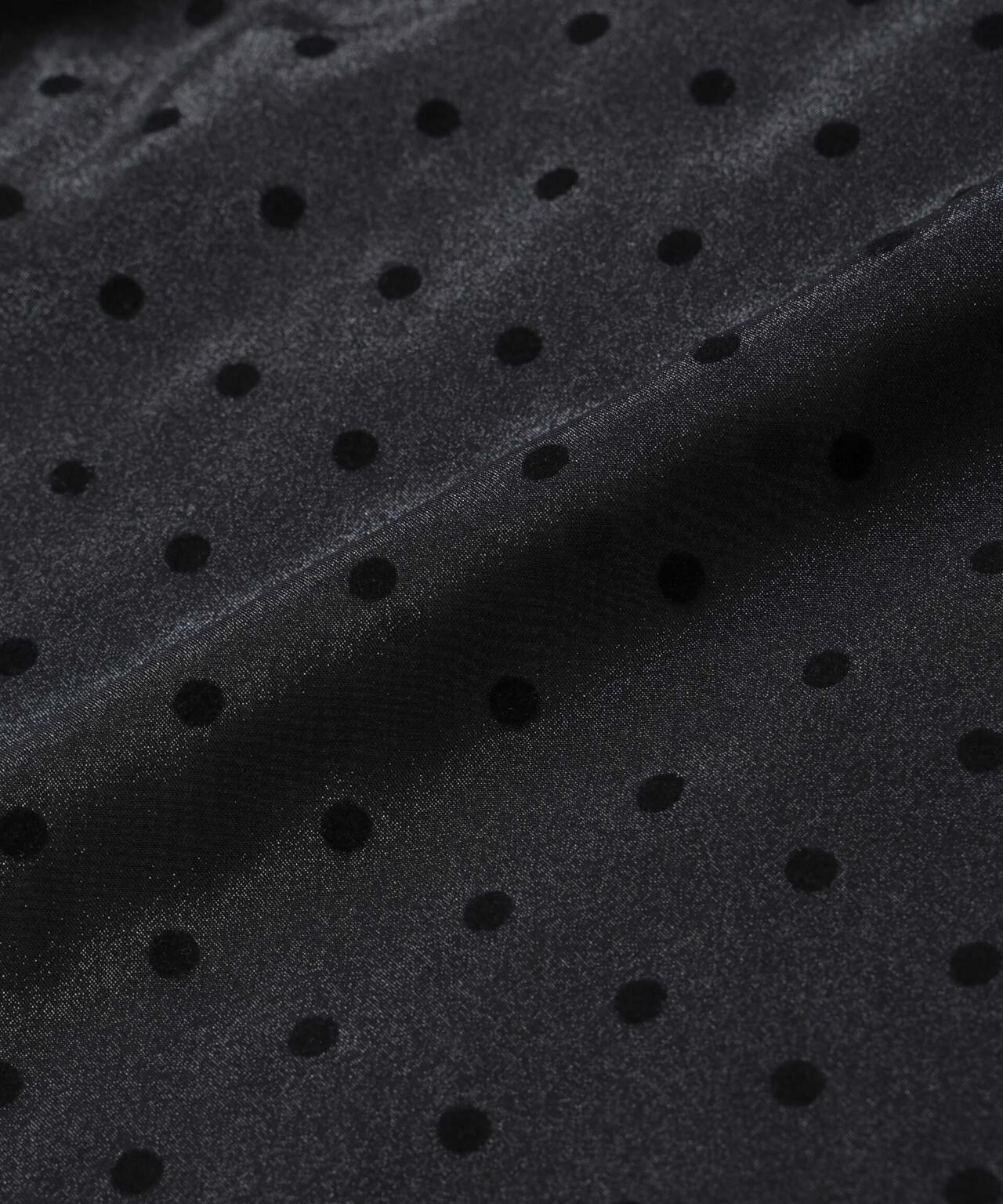 フロッキードットリボンスリーブブラウス 6694220309