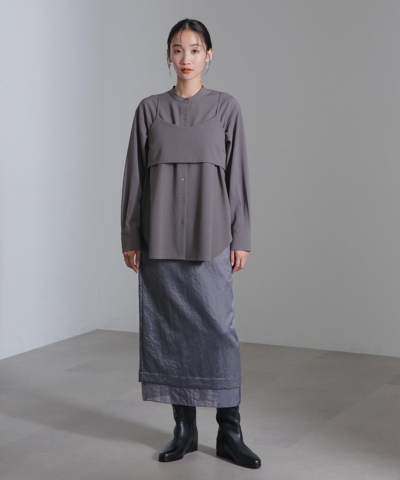 ショートキャミ付シャツ 6694220312