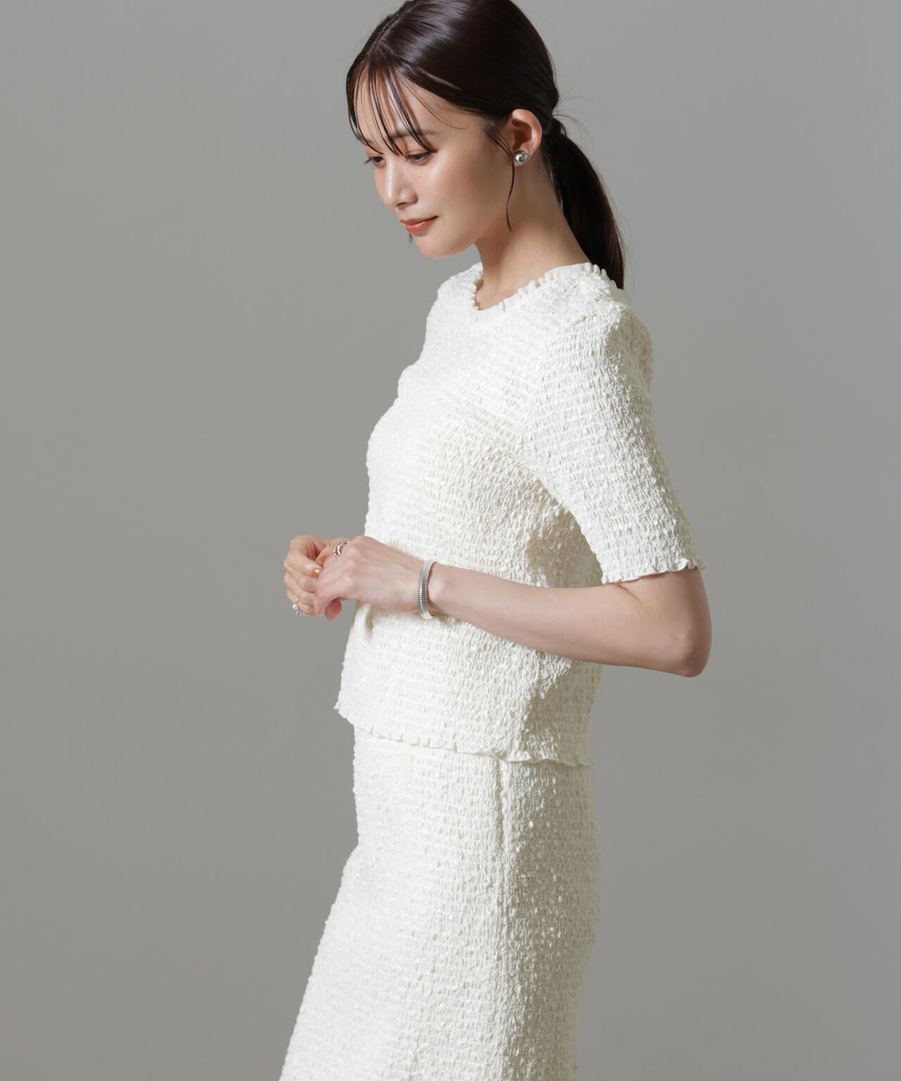 ファンシーシャーリングバックオープントップス(セットアップ可) 6694221307