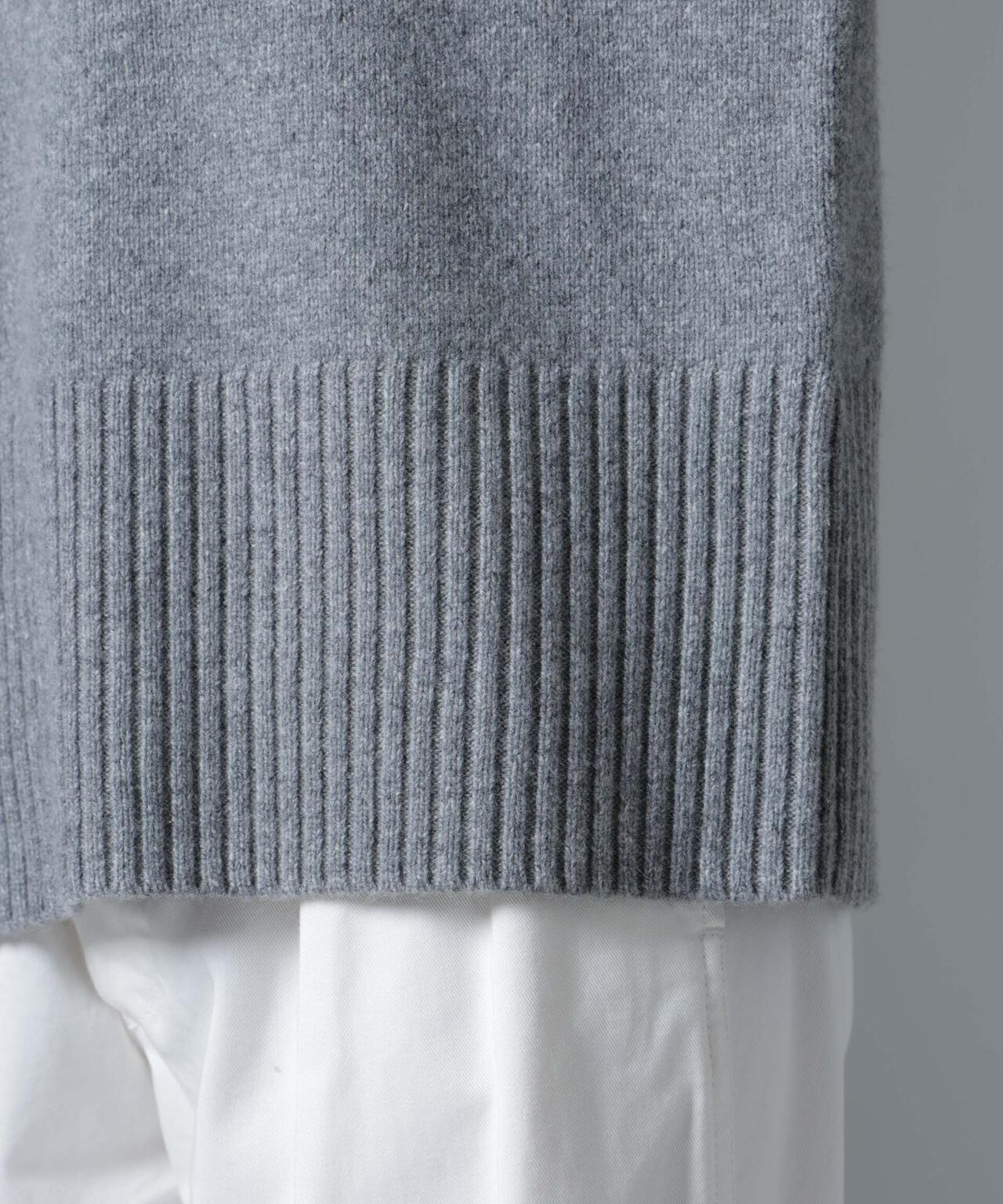 AQUAウールカシミヤクルーネックニット 6694222303