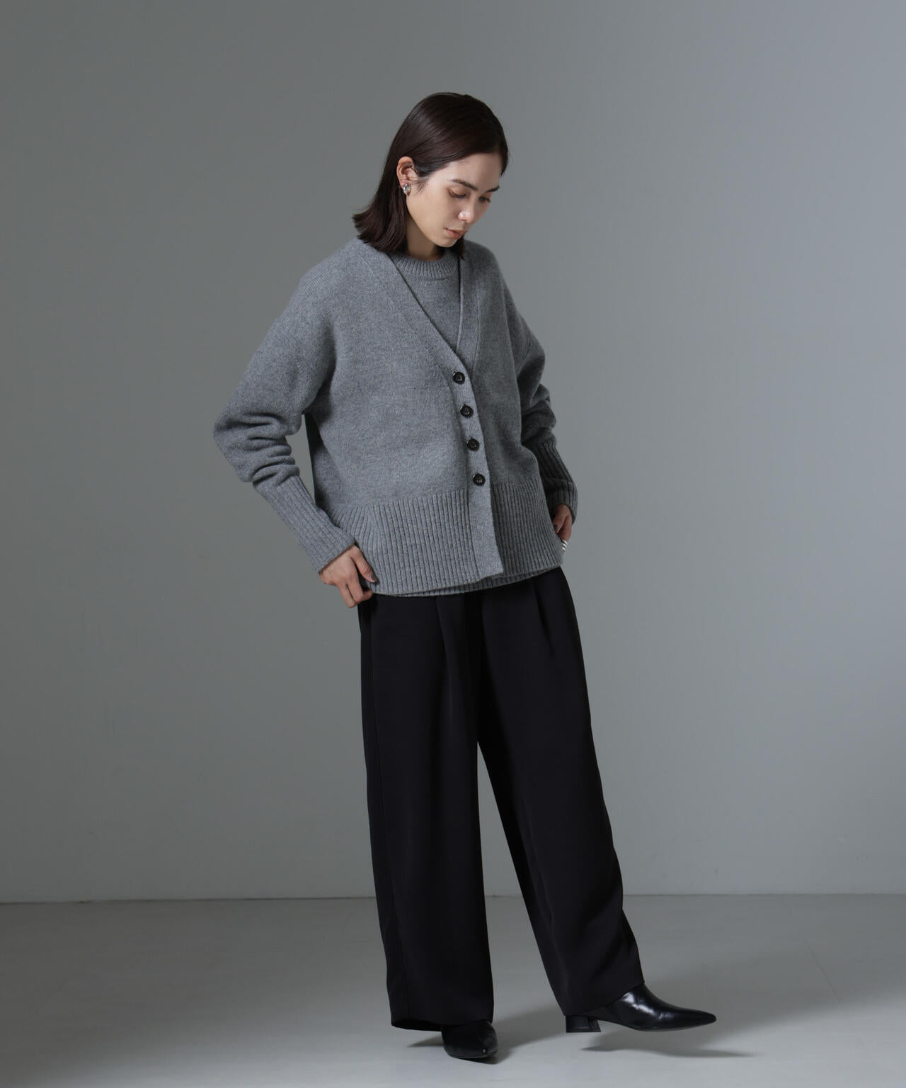 AQUAウールカシミヤカーディガン 6694222304