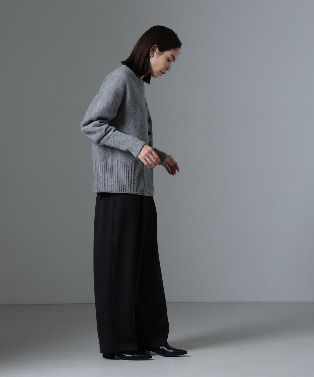 AQUAウールカシミヤカーディガン 6694222304