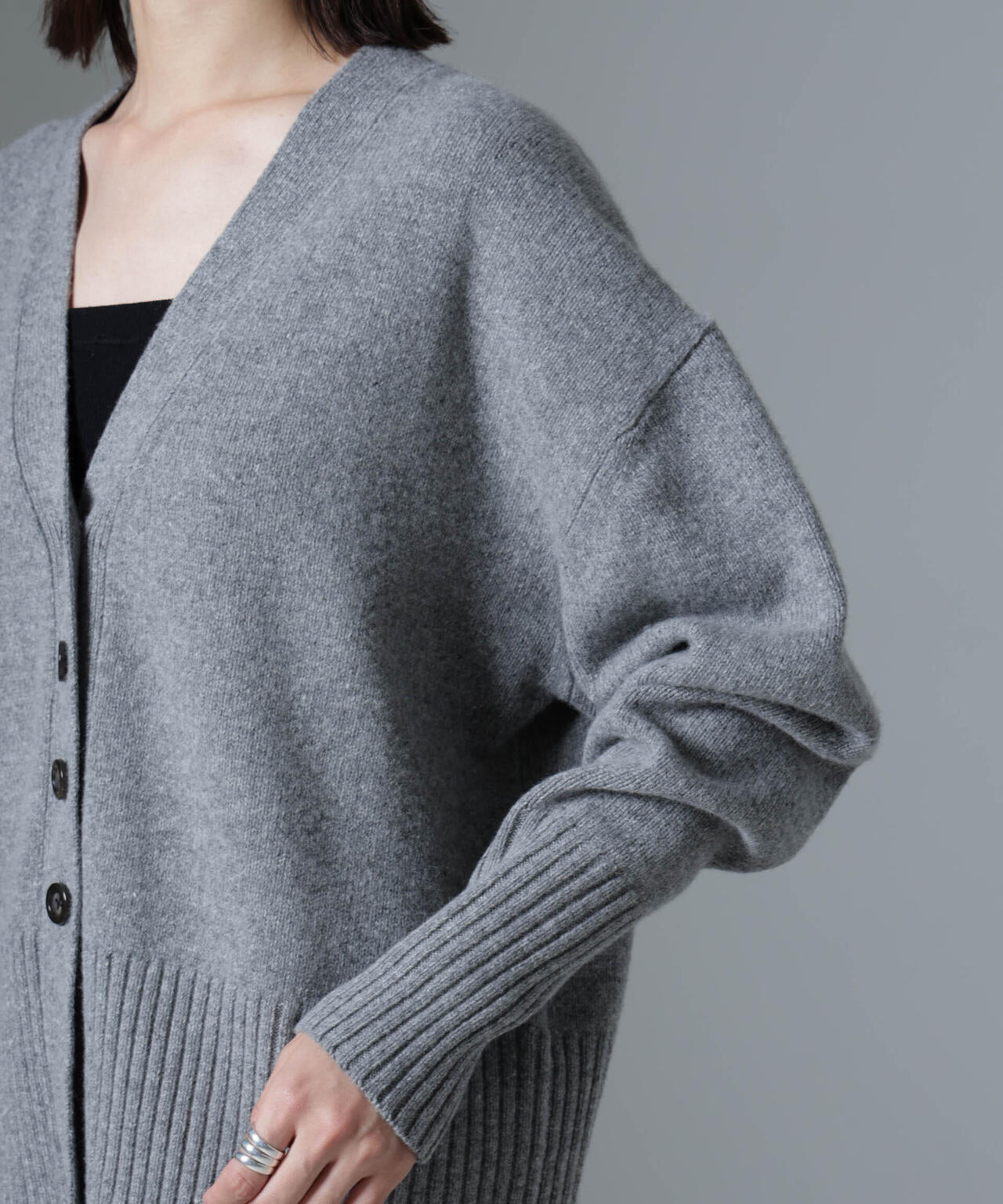 AQUAウールカシミヤカーディガン 6694222304