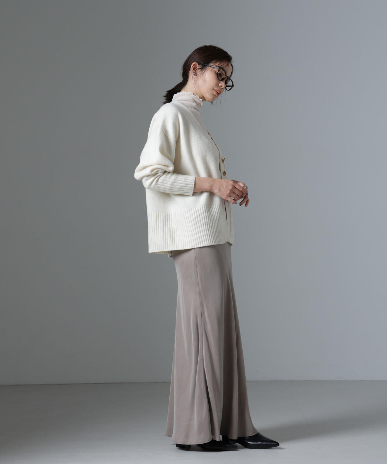 AQUAウールカシミヤカーディガン 6694222304