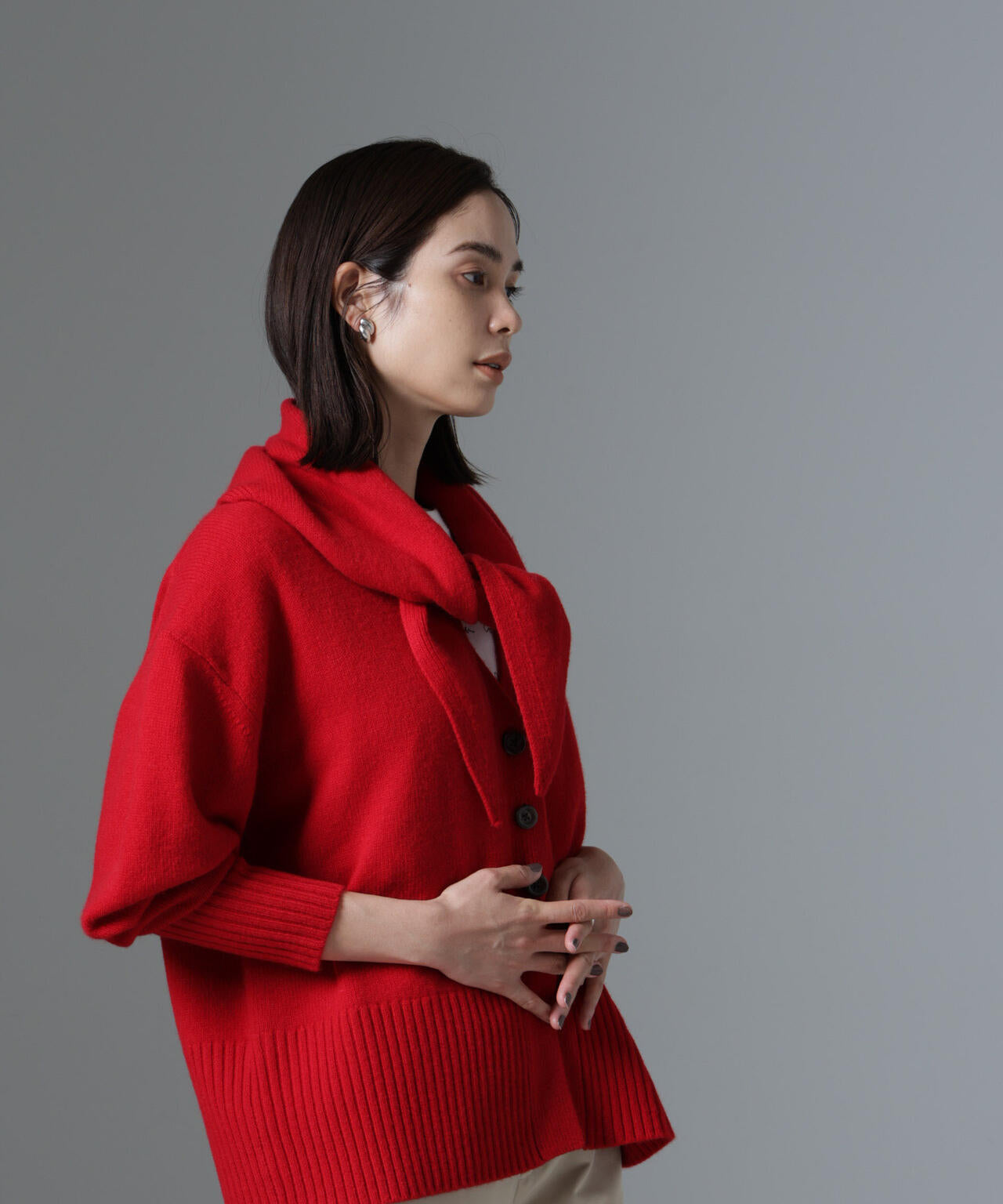 AQUAウールカシミヤカーディガン 6694222304