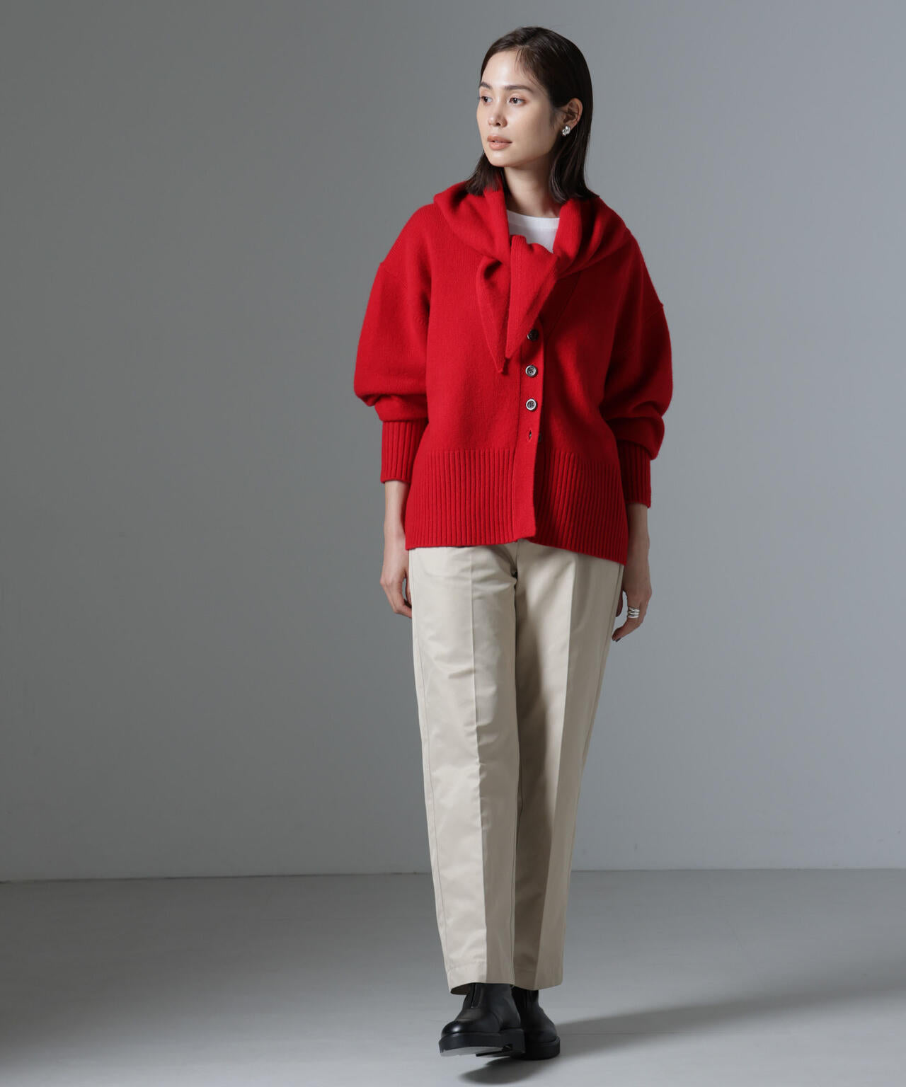 AQUAウールカシミヤカーディガン 6694222304