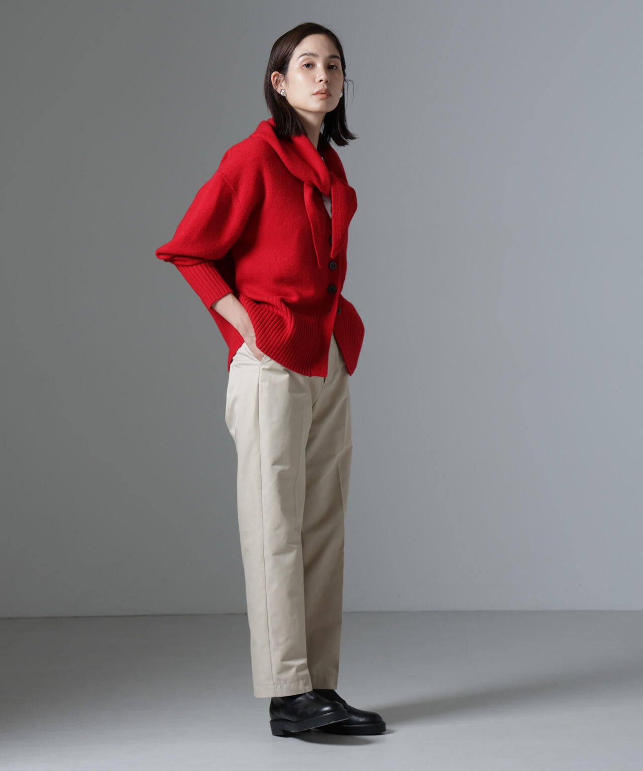 AQUAウールカシミヤカーディガン 6694222304