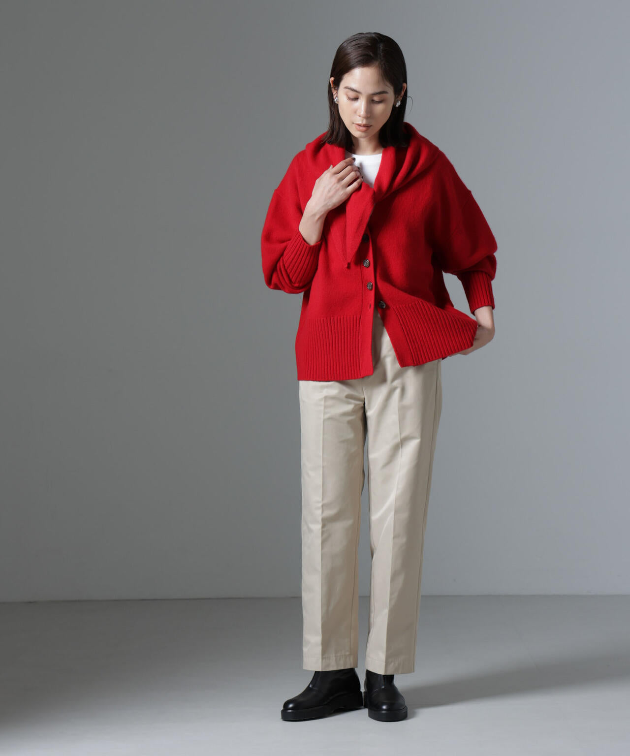 AQUAウールカシミヤカーディガン 6694222304