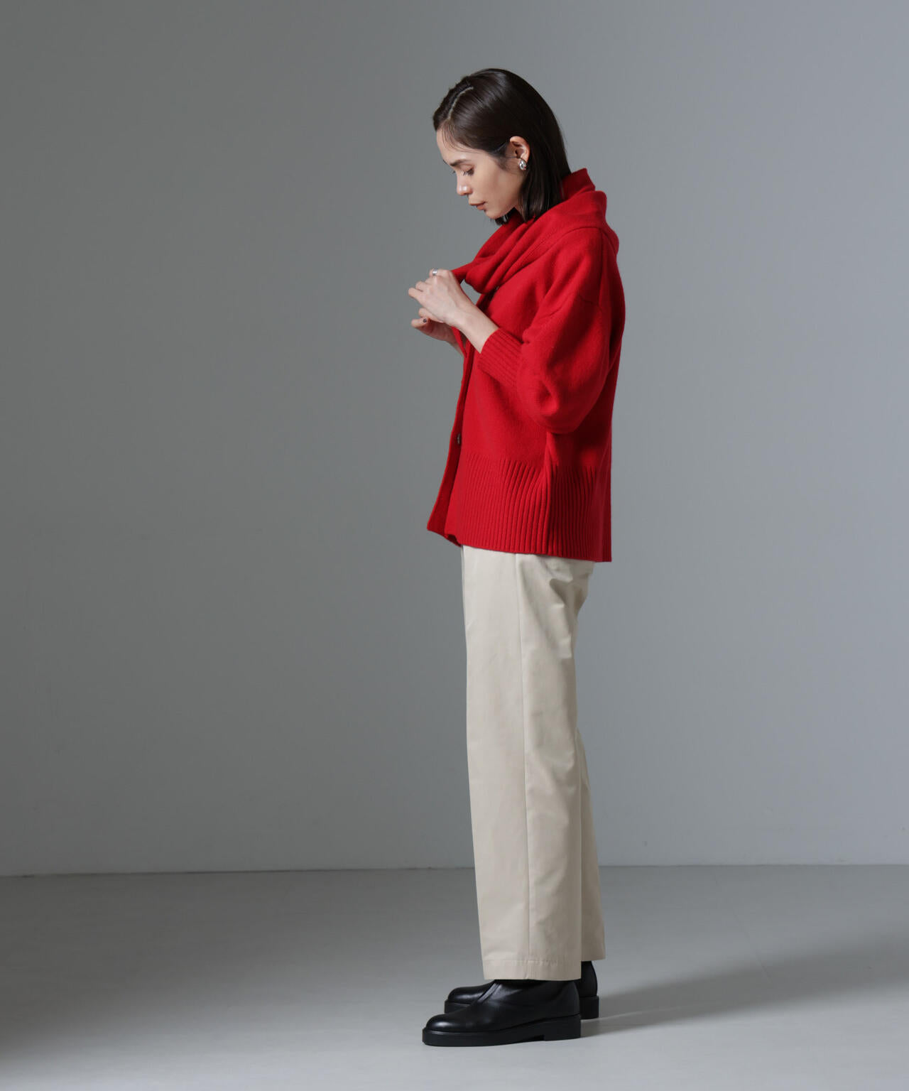 AQUAウールカシミヤカーディガン 6694222304