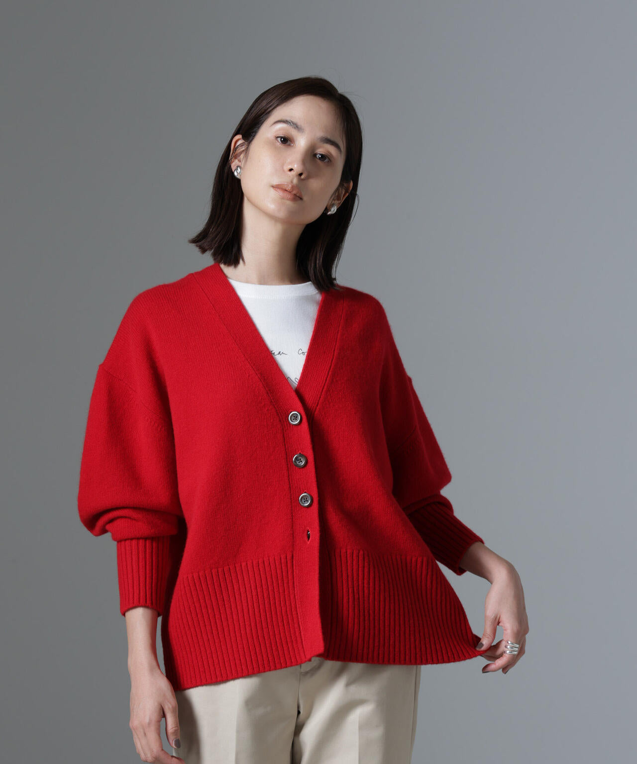 AQUAウールカシミヤカーディガン 6694222304