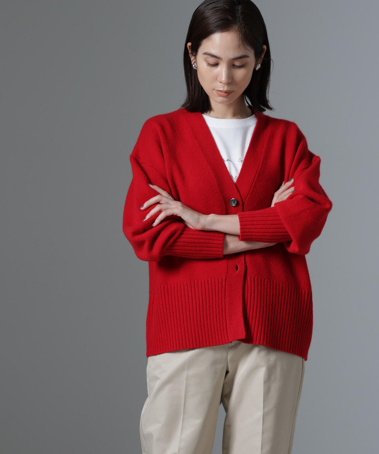 AQUAウールカシミヤカーディガン 6694222304