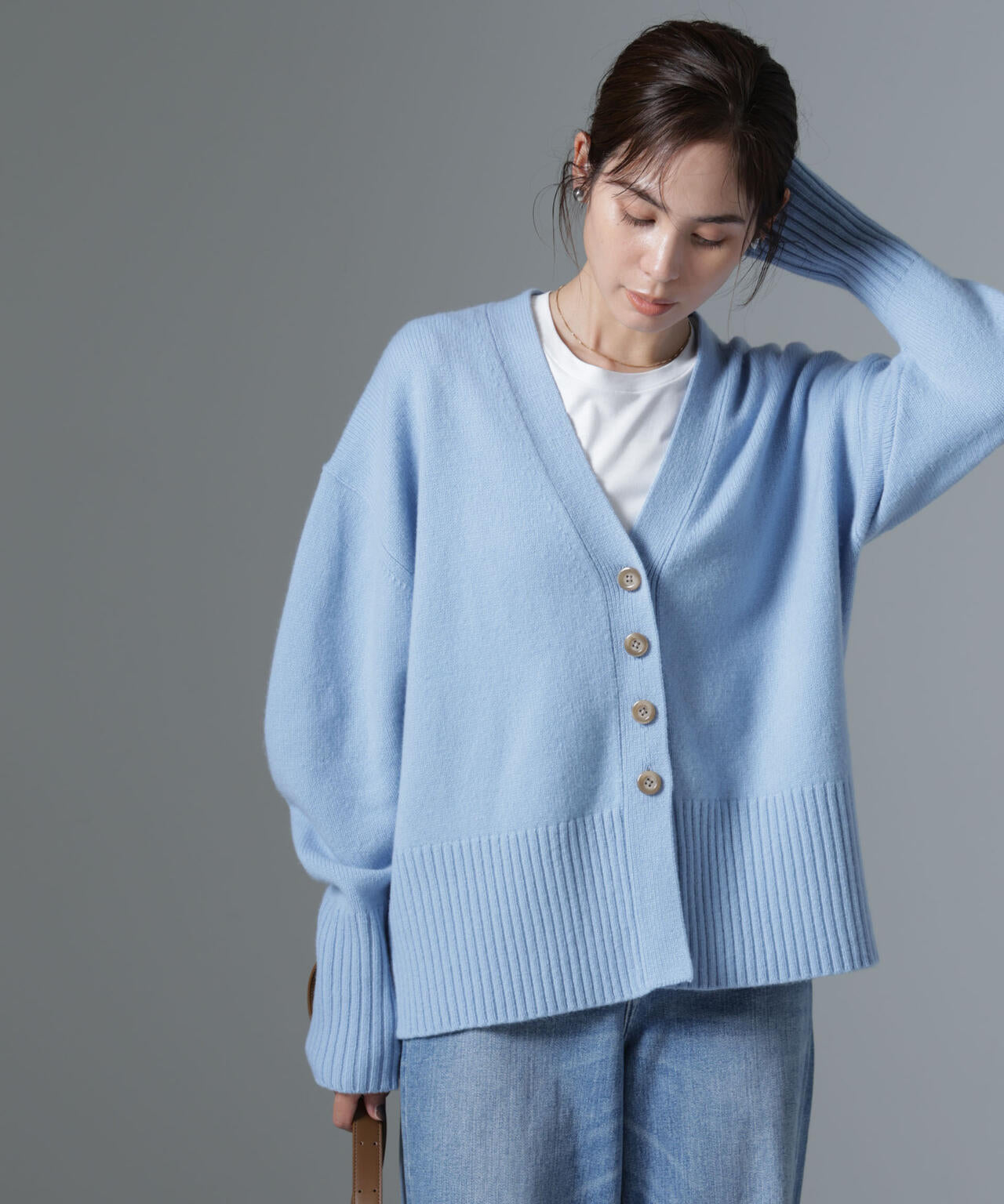 AQUAウールカシミヤカーディガン 6694222304