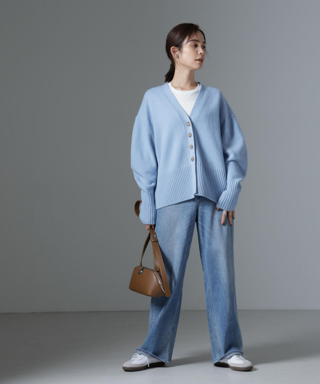 AQUAウールカシミヤカーディガン 6694222304