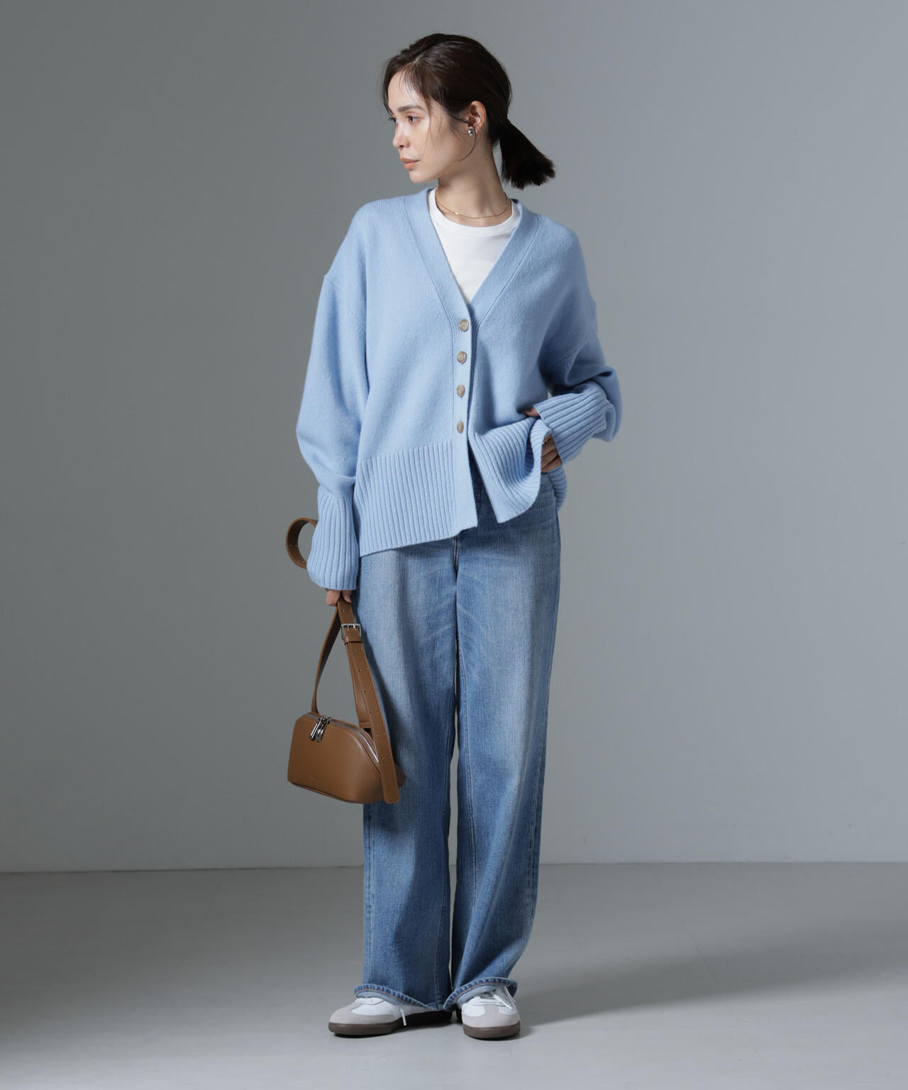 AQUAウールカシミヤカーディガン 6694222304