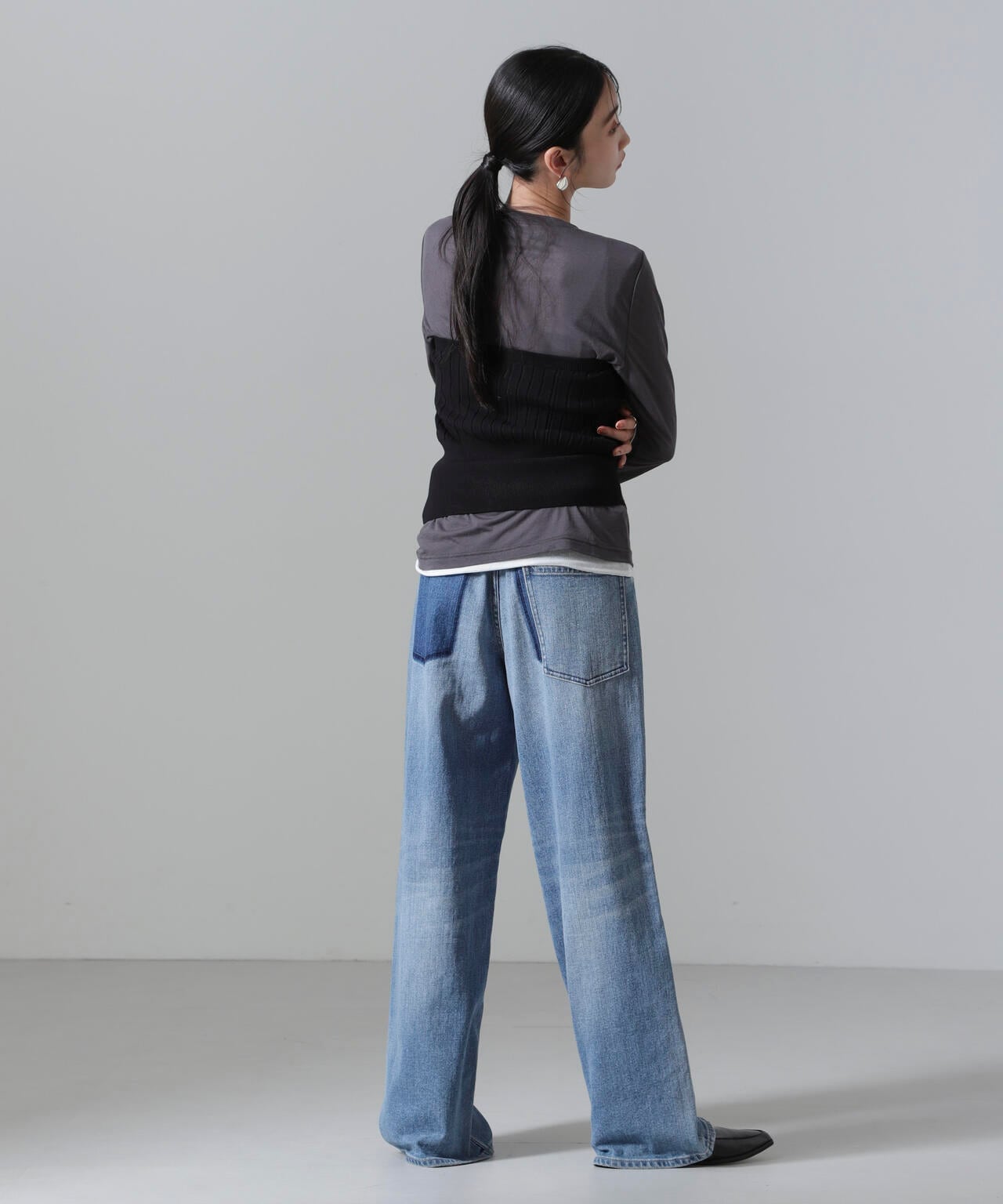 2WAYリブニットベアトップビスチェ 6694222311