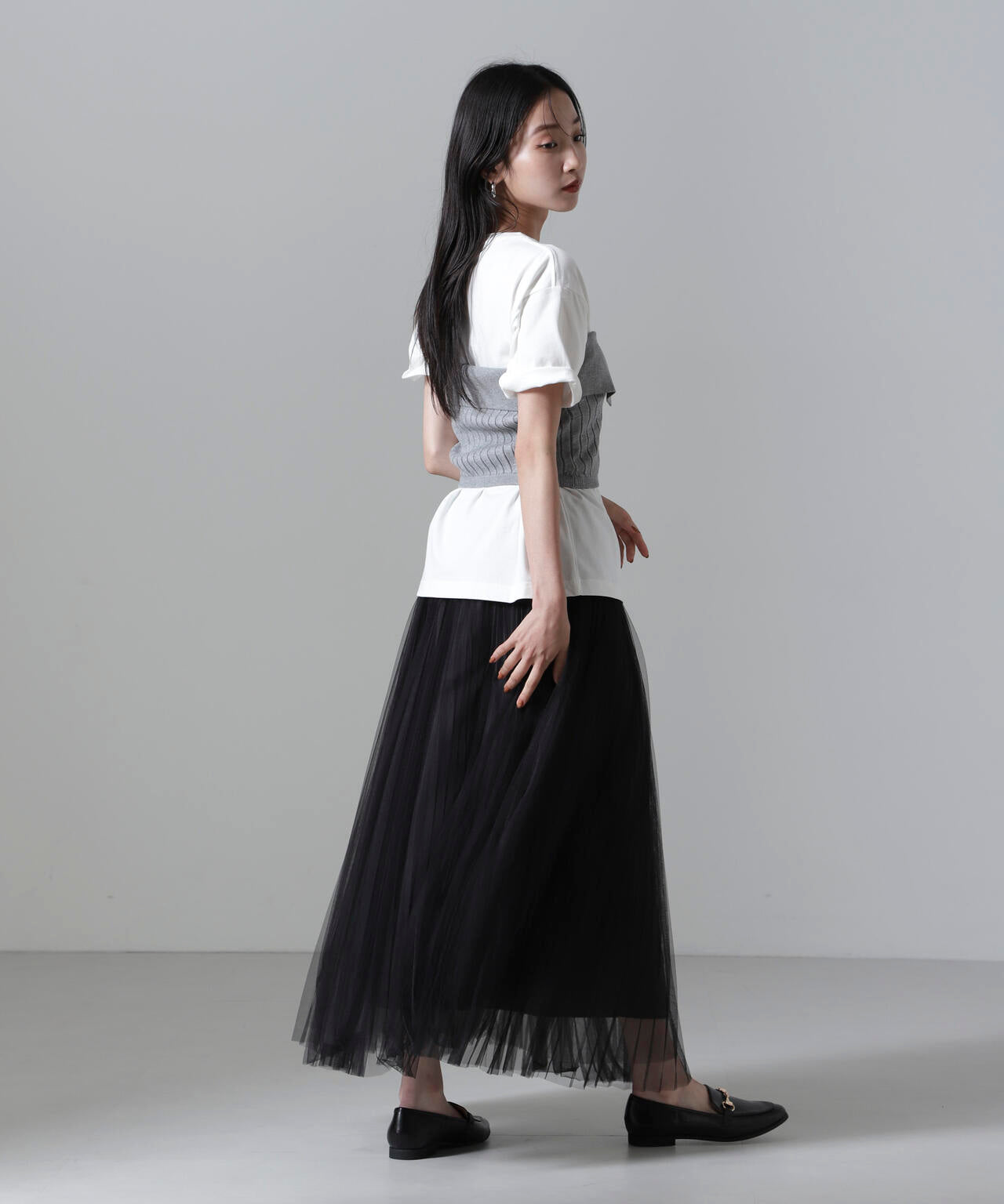 2WAYリブニットベアトップビスチェ 6694222311