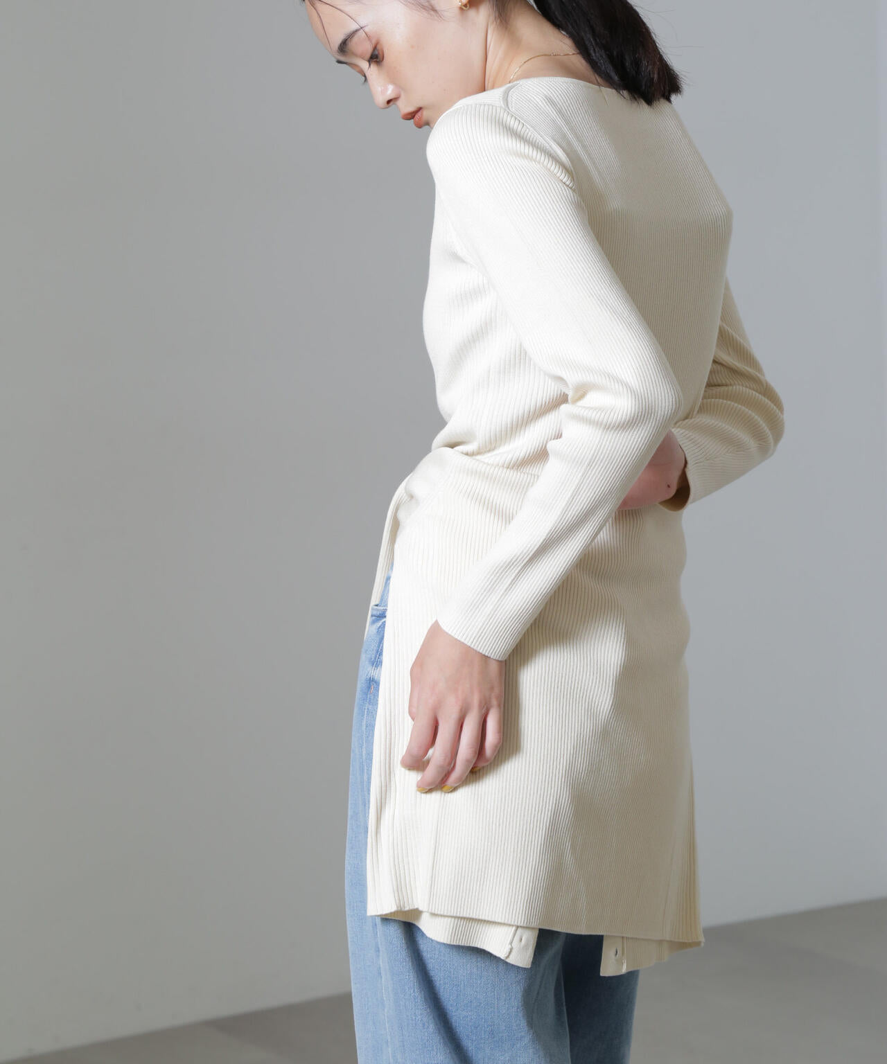 CICA&UVカット加工リブニット 6694222315