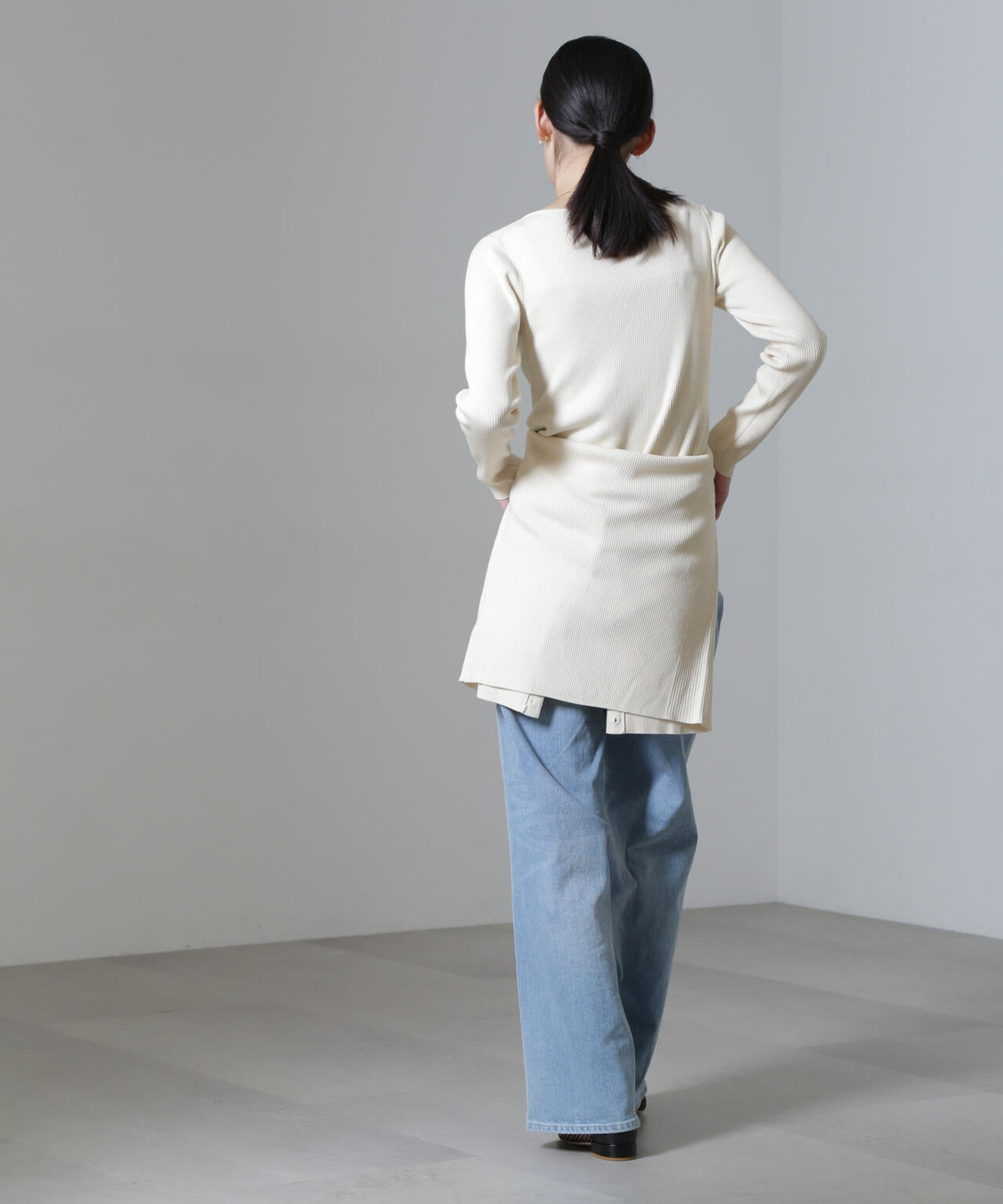 CICA&UVカット加工リブニット 6694222315