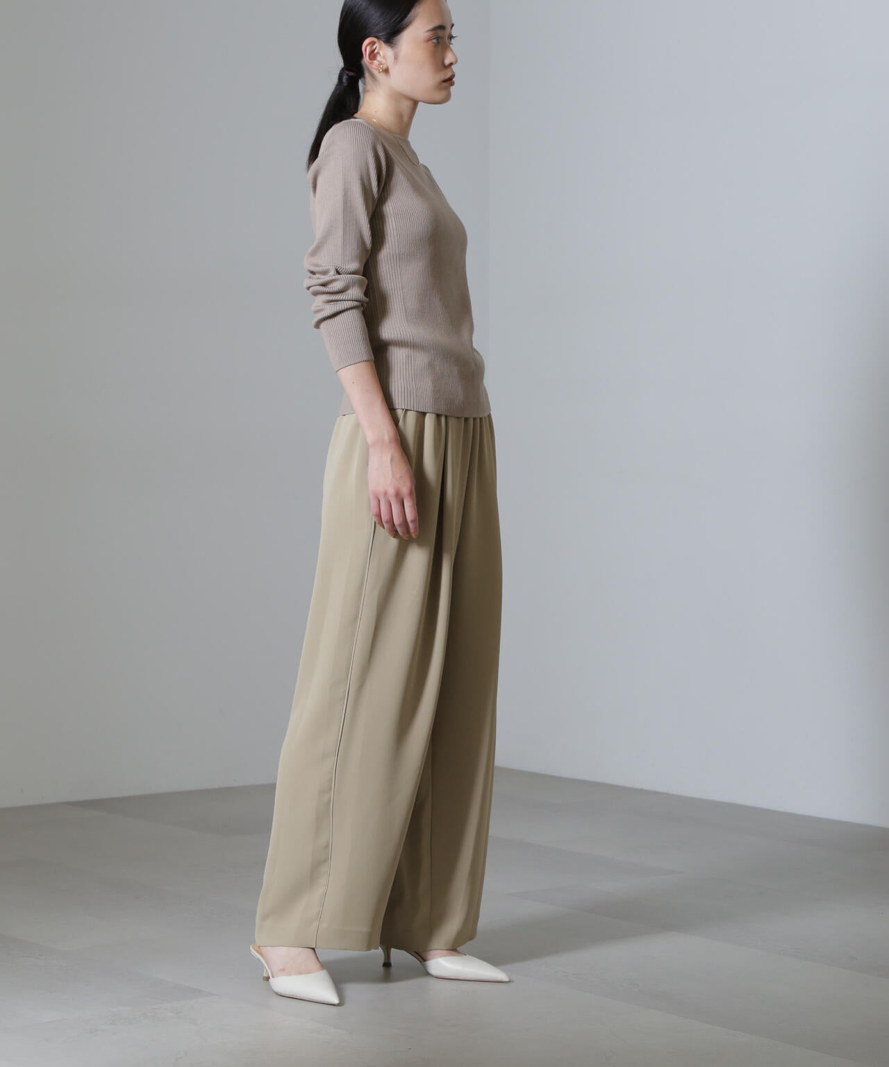 CICA&UVカット加工リブニット 6694222315