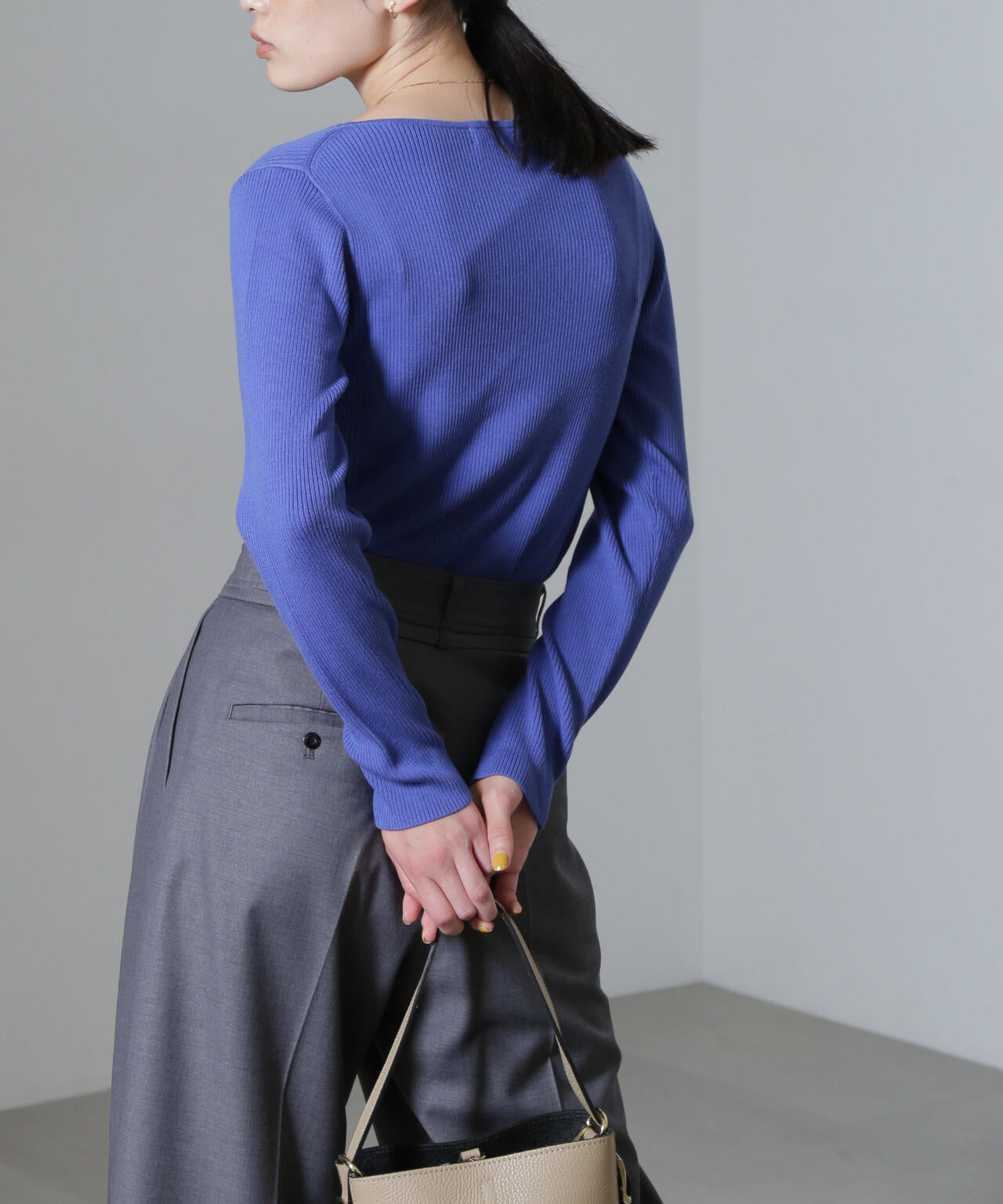 CICA&UVカット加工リブニット 6694222315