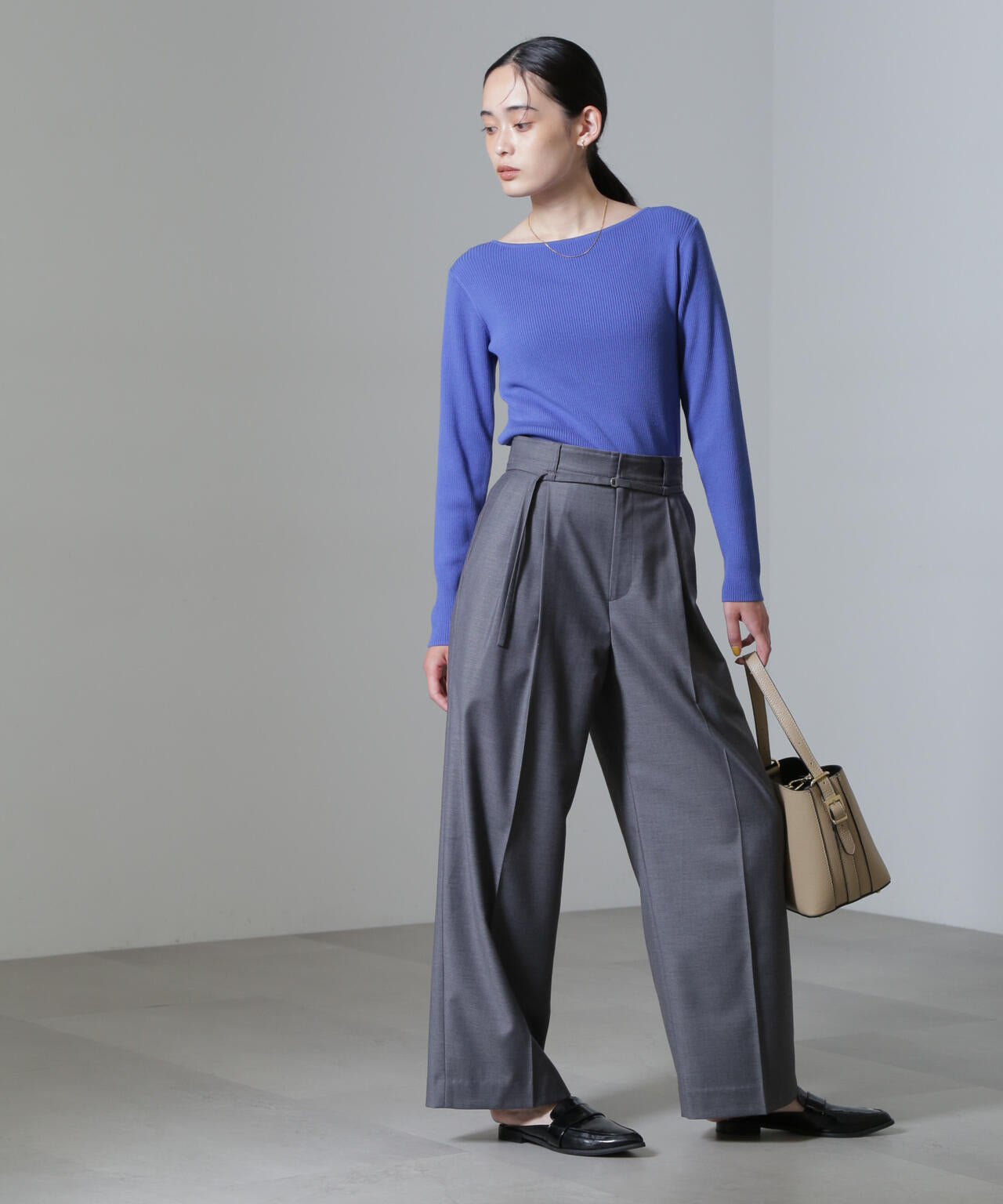 CICA&UVカット加工リブニット 6694222315