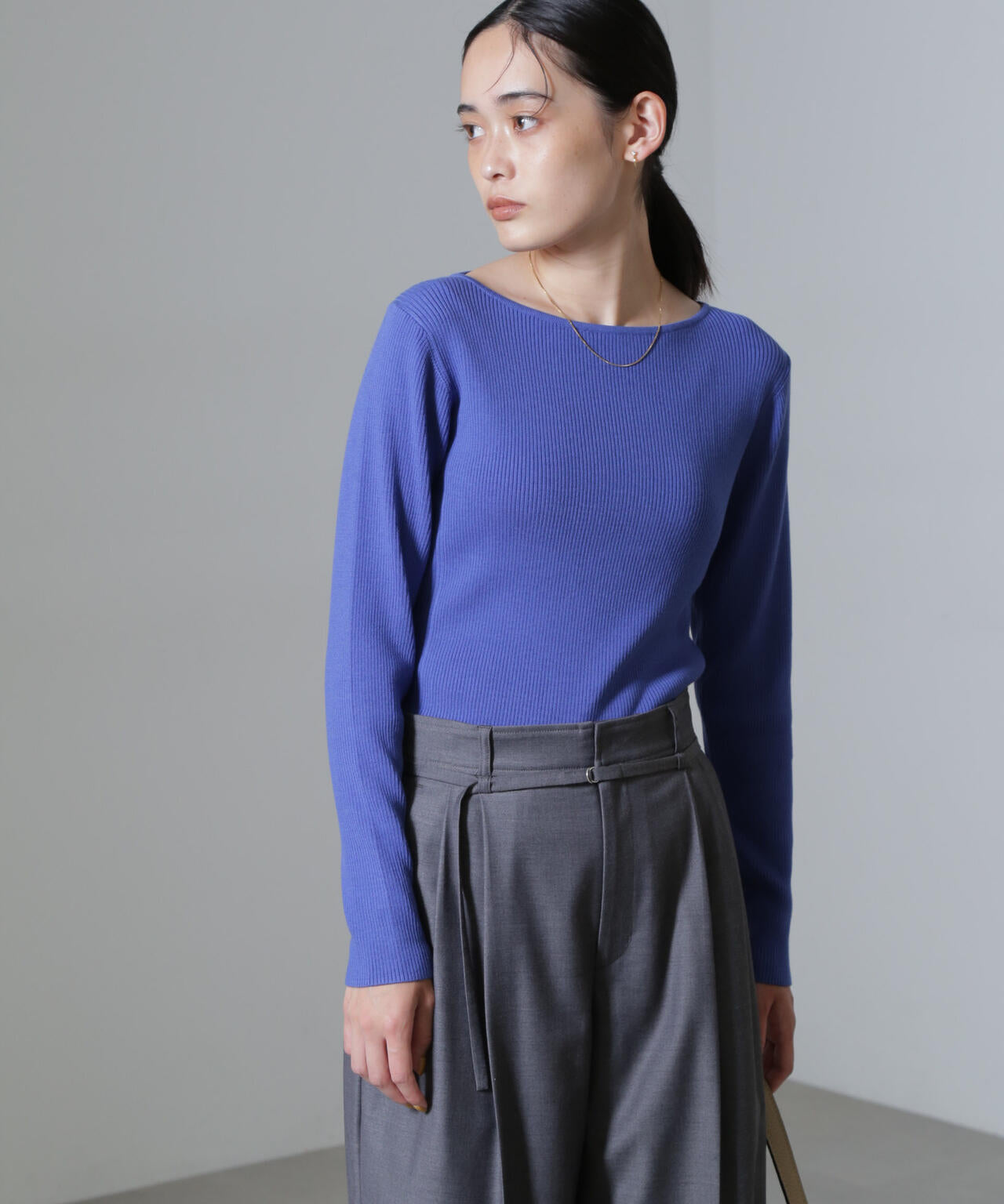 CICA&UVカット加工リブニット 6694222315