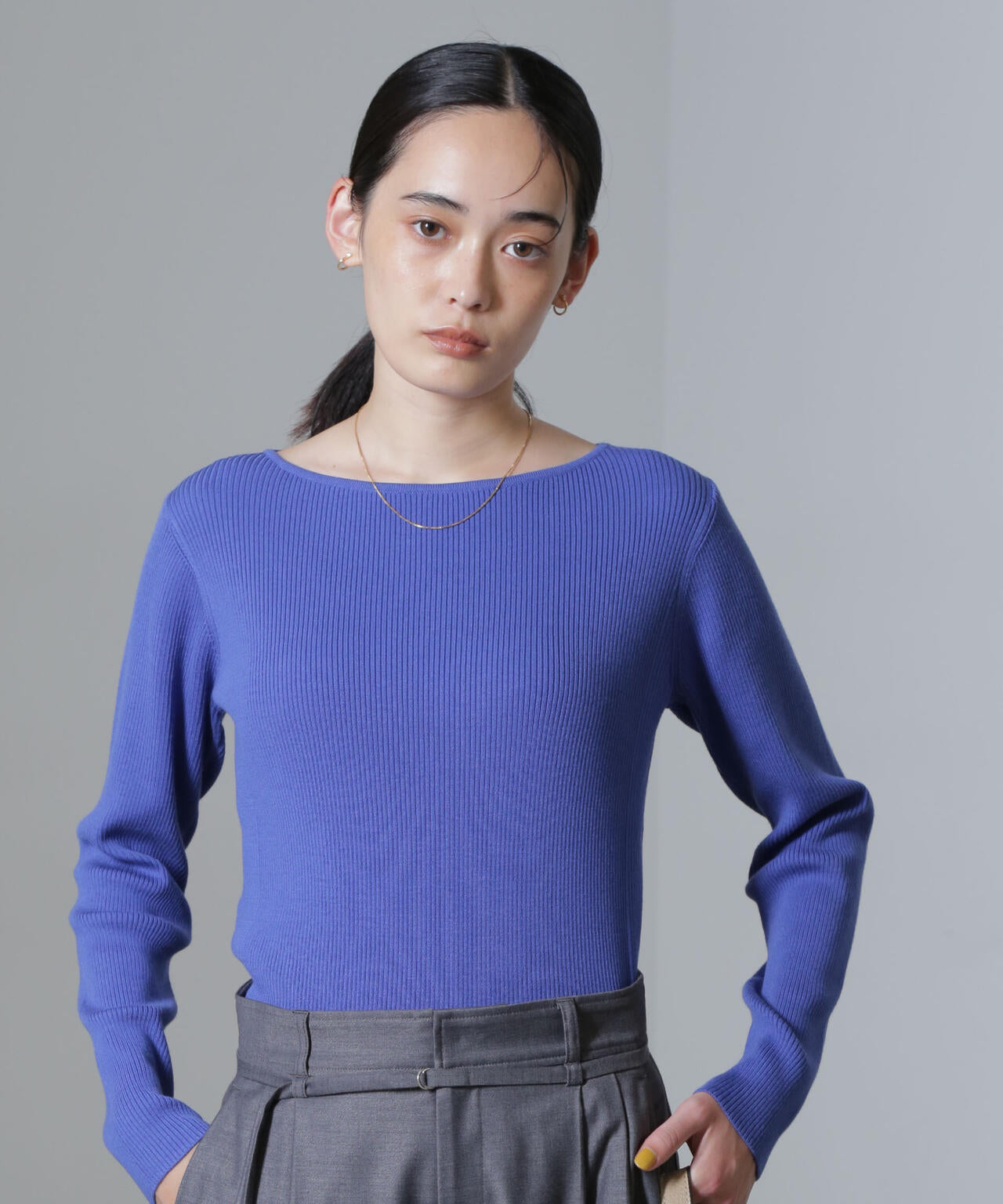 CICA&UVカット加工リブニット 6694222315