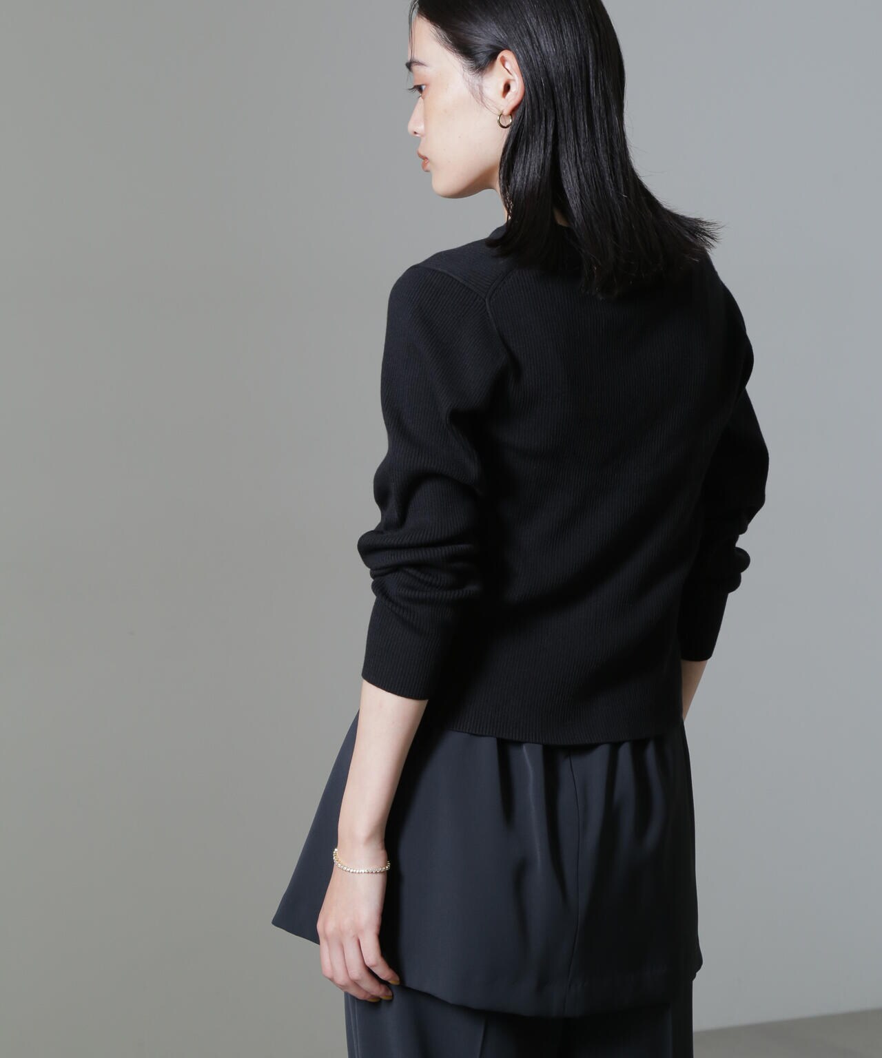 CICA&UVカット加工Vネックリブカーディガン 6694222316