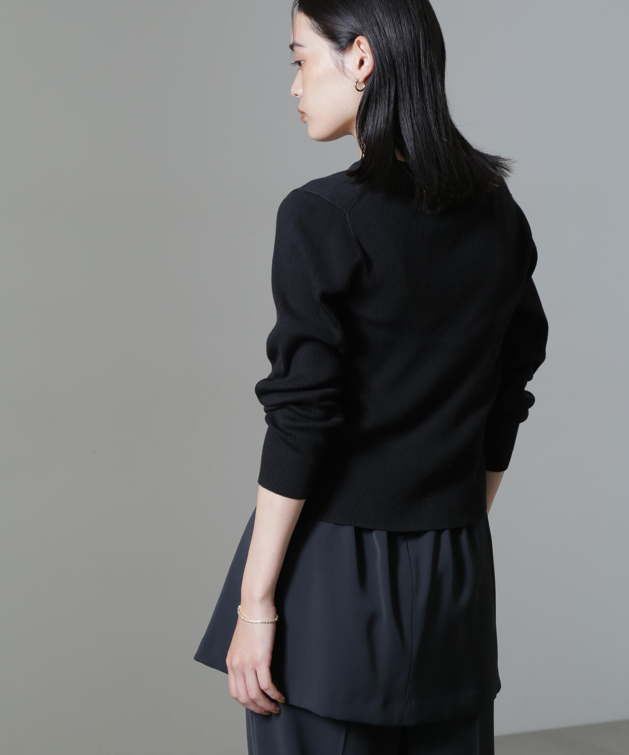 CICA&UVカット加工Vネックリブカーディガン 6694222316