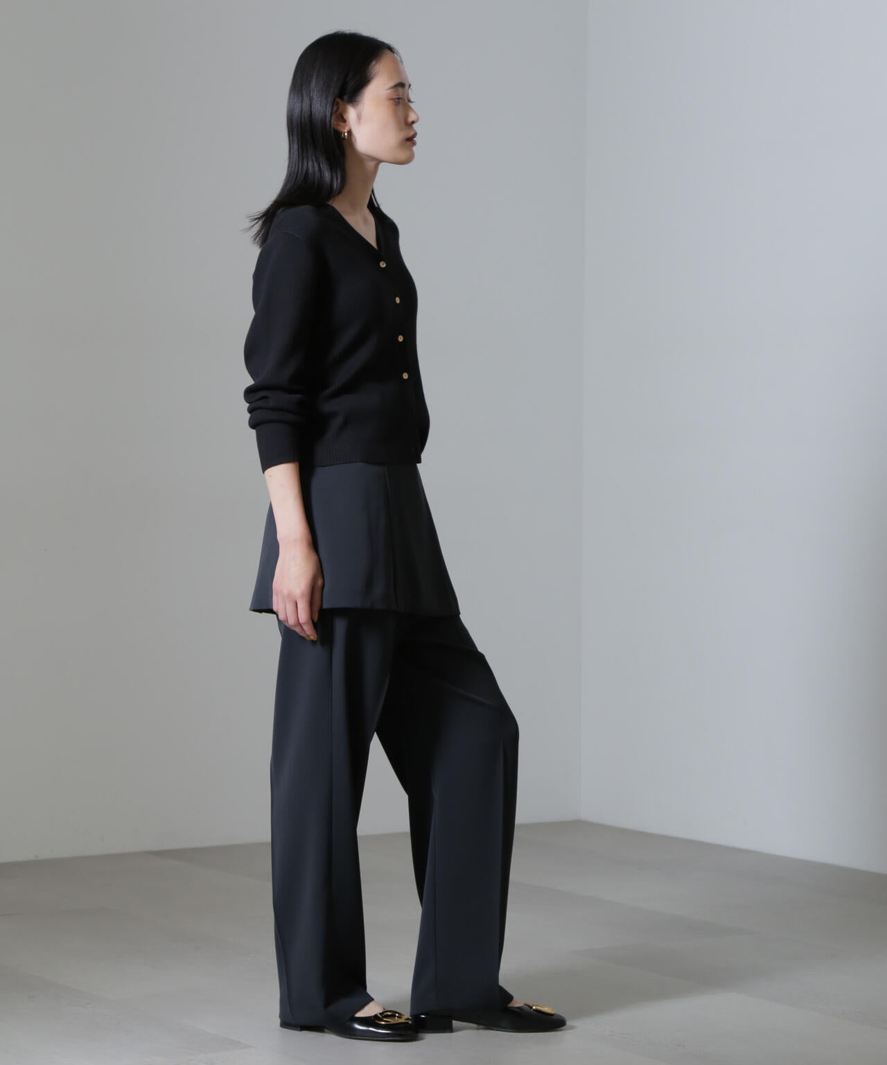 CICA&UVカット加工Vネックリブカーディガン 6694222316