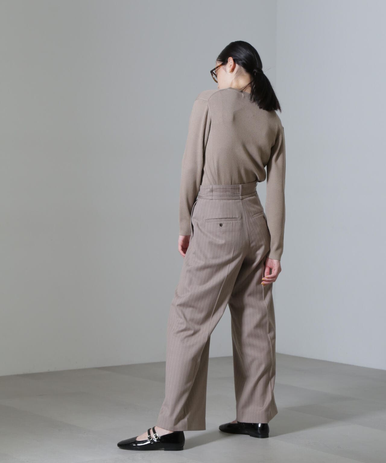 CICA&UVカット加工Vネックリブカーディガン 6694222316