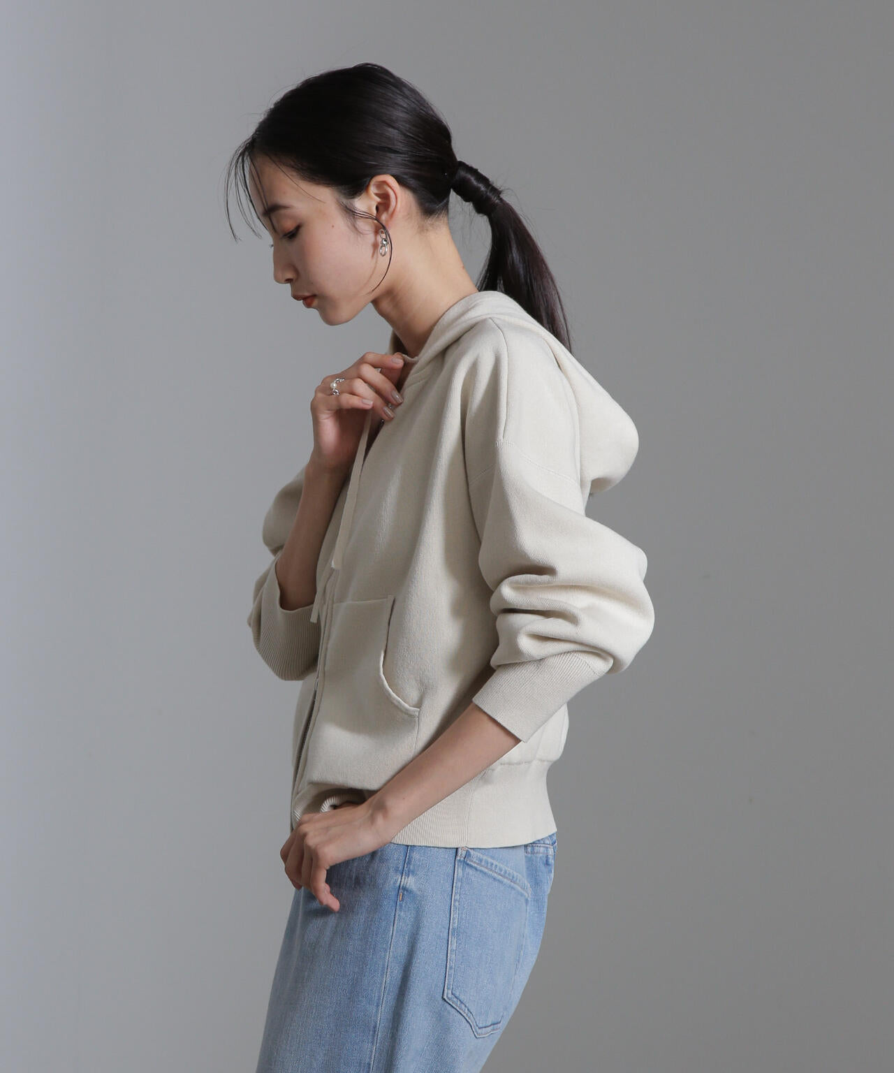 接結ニットパーカー 6694222317