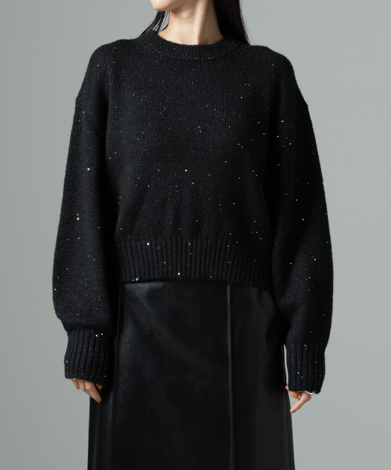 スパンコールラメニットプルオーバー 6694222328