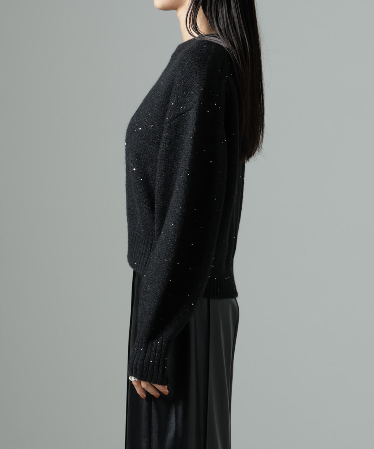 スパンコールラメニットプルオーバー 6694222328