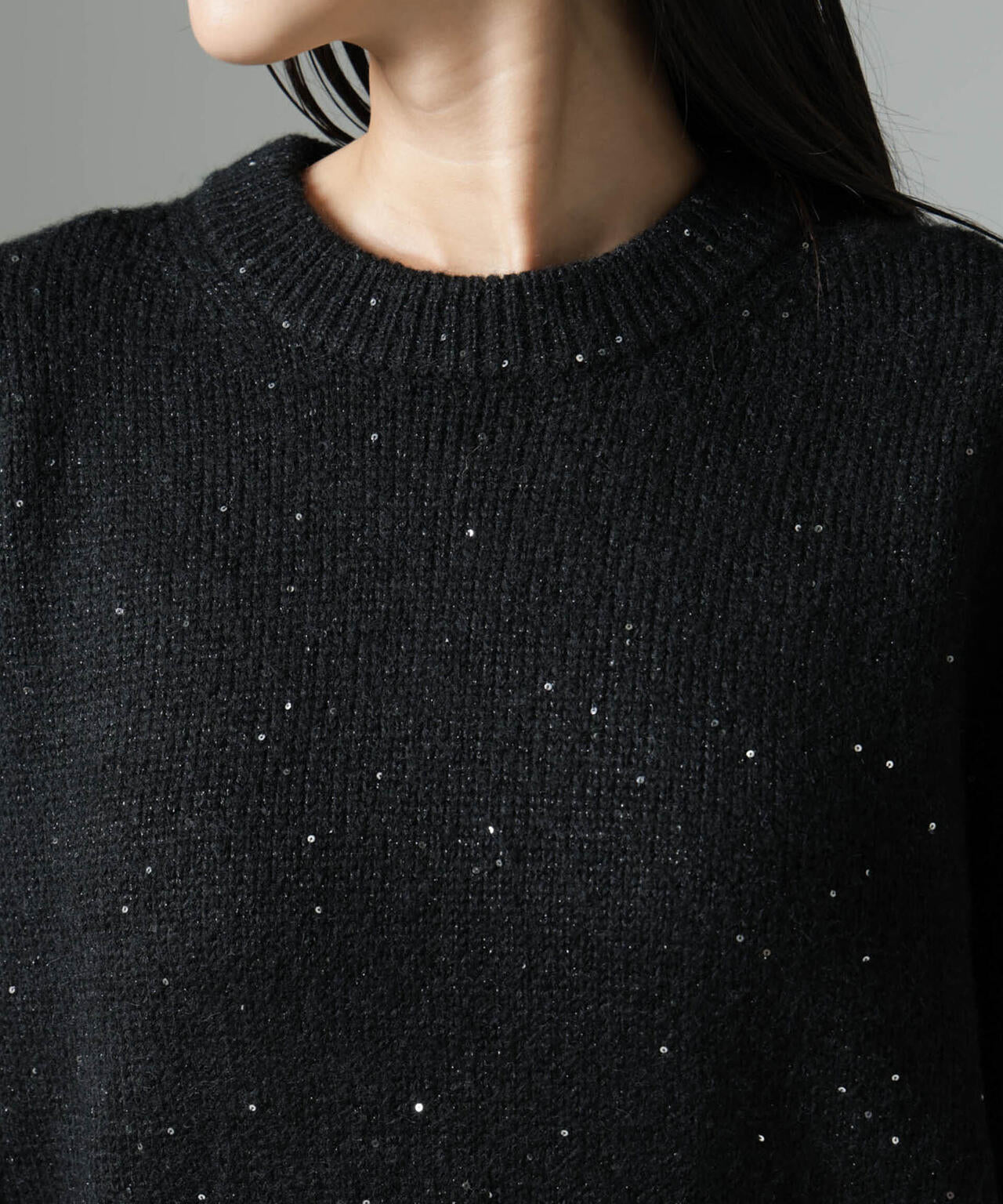 スパンコールラメニットプルオーバー 6694222328
