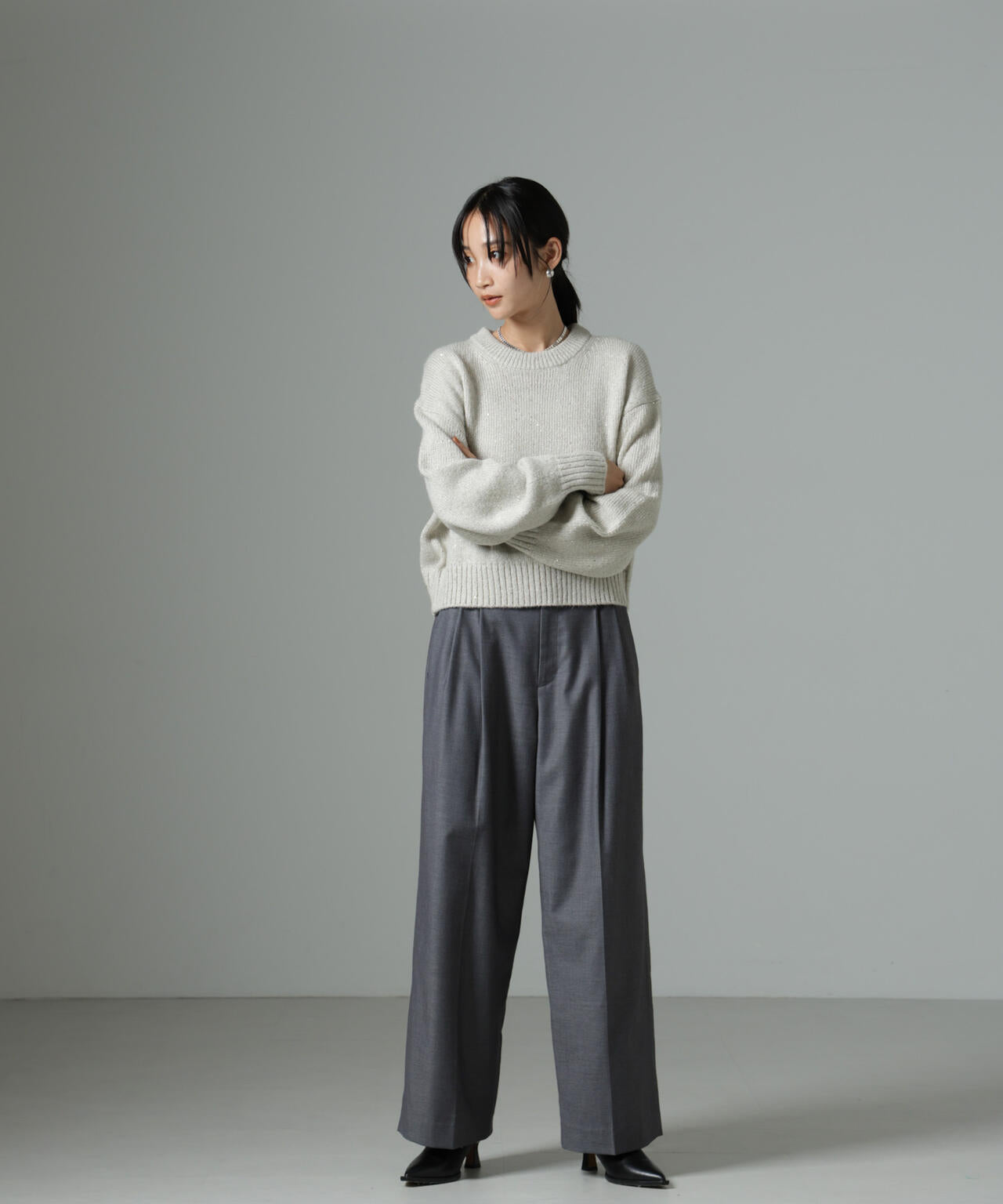 スパンコールラメニットプルオーバー 6694222328