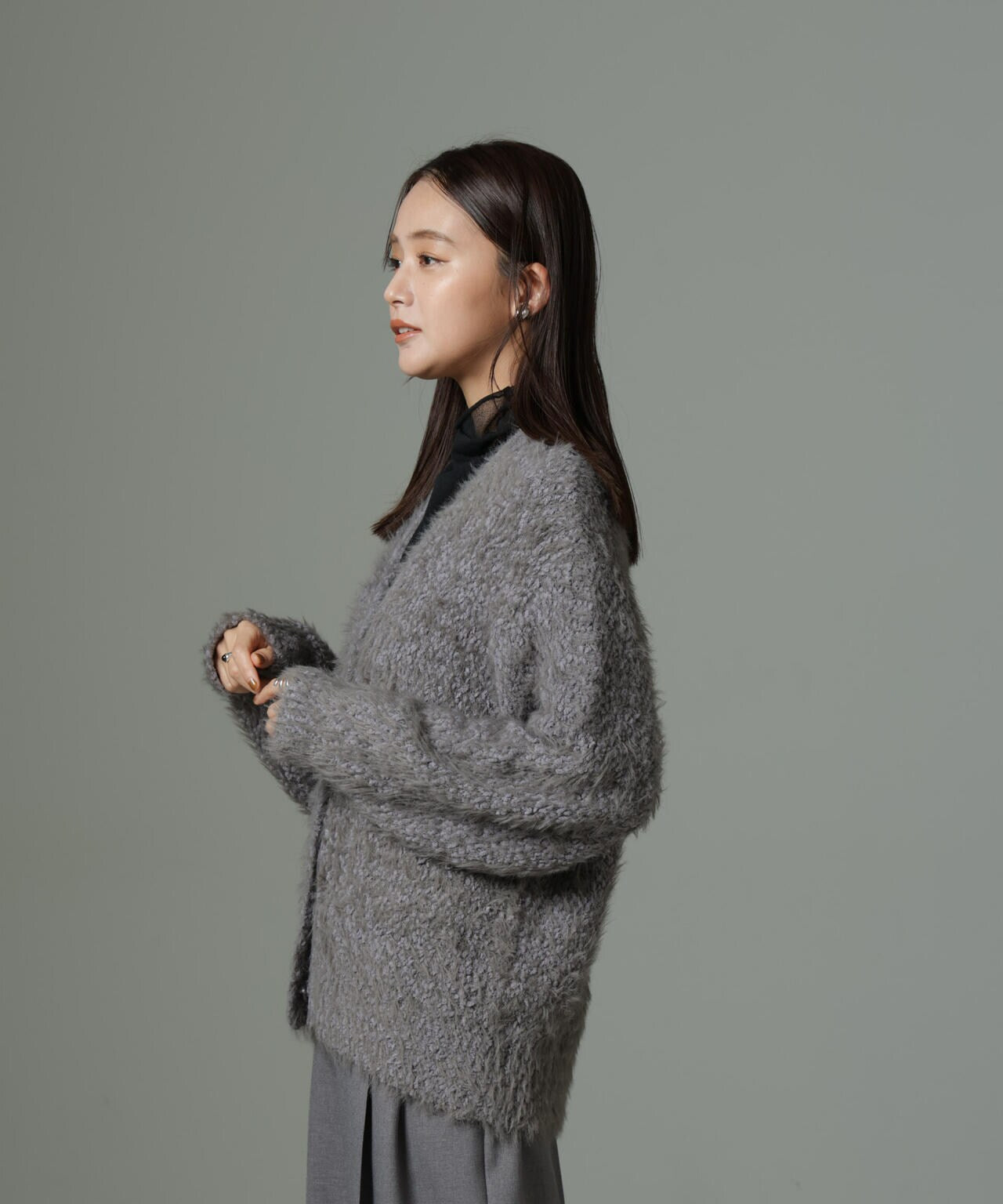 ファンシーシャギーカーディガン 6694222334