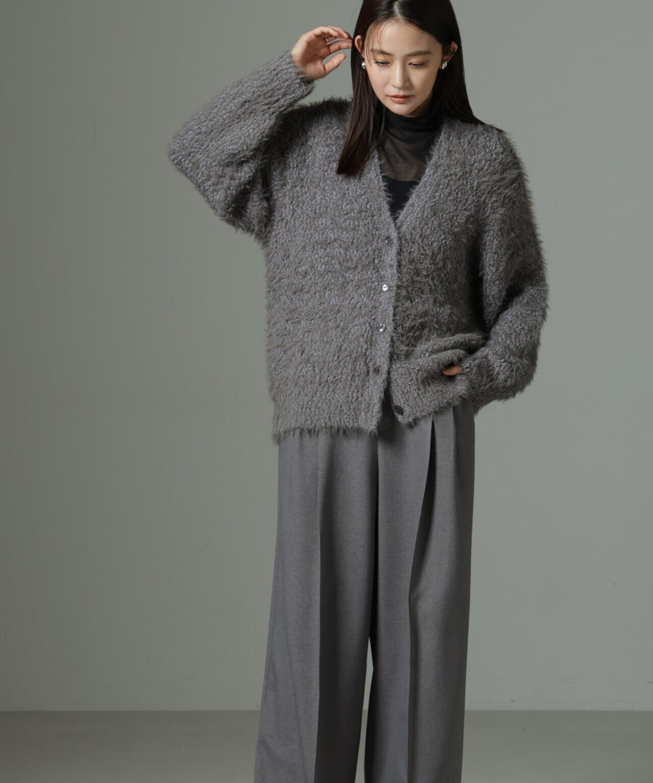 ファンシーシャギーカーディガン 6694222334