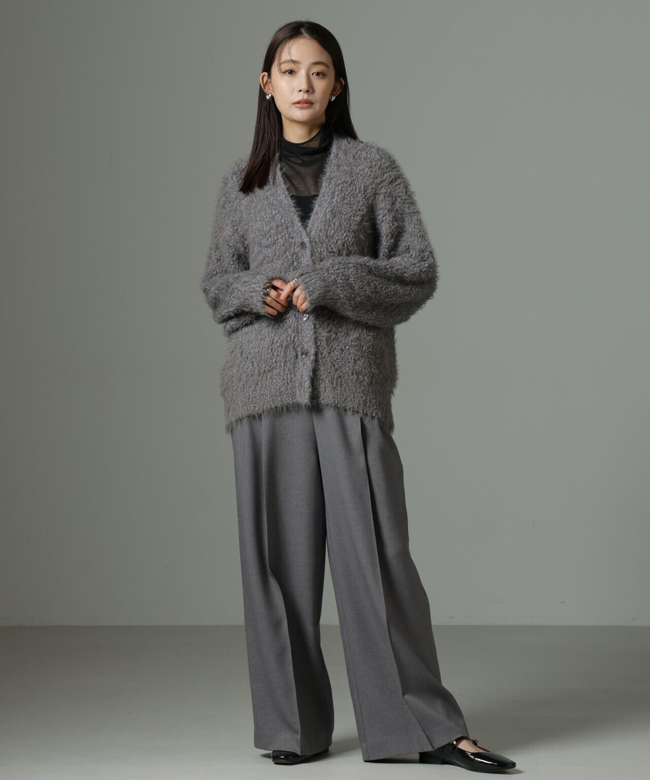 ファンシーシャギーカーディガン 6694222334